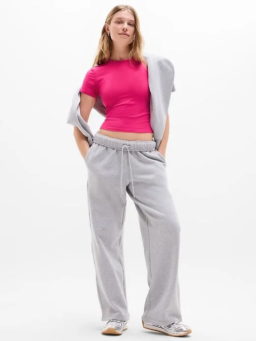 Signature Rib Crop Tee