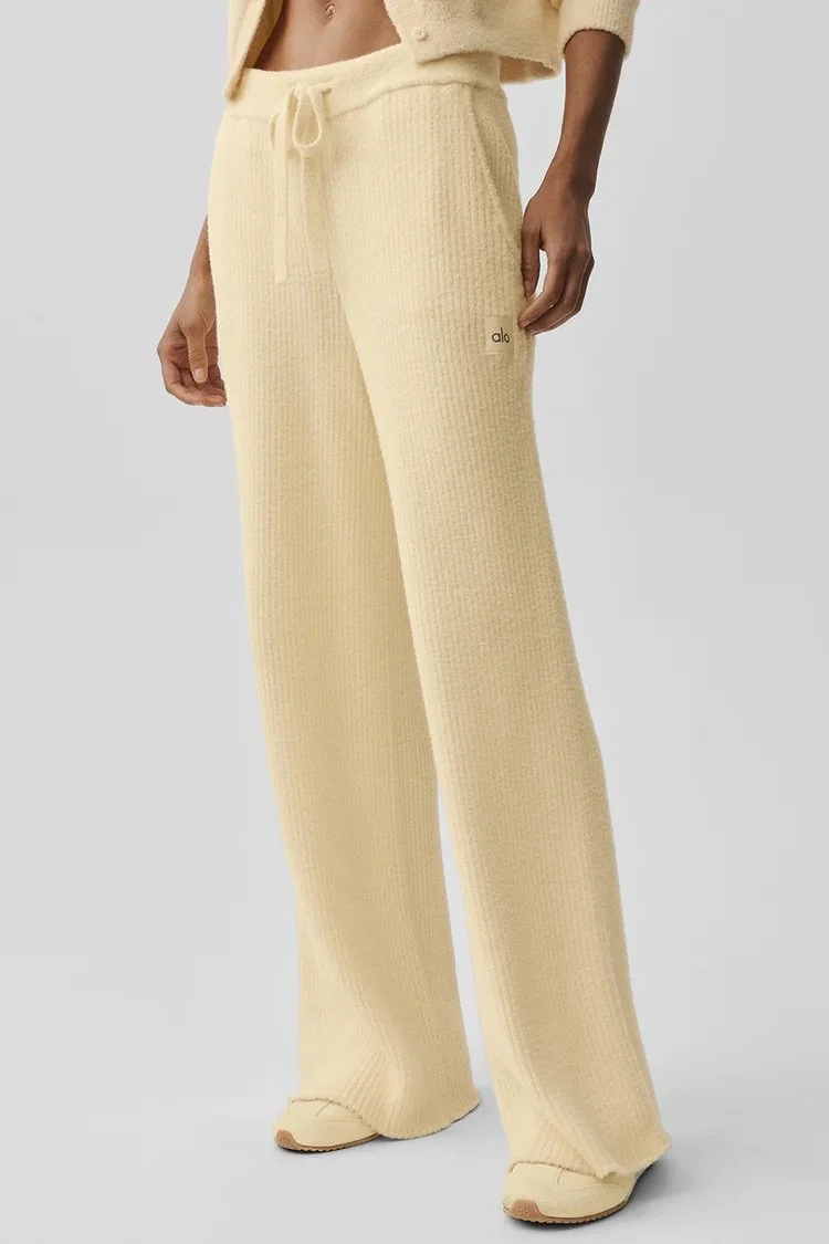Snuggle Up Sweater High-Waist Wide Leg Pant