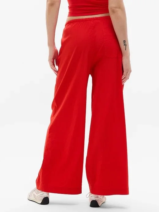 Paradise Mid Rise Wide Leg Pant