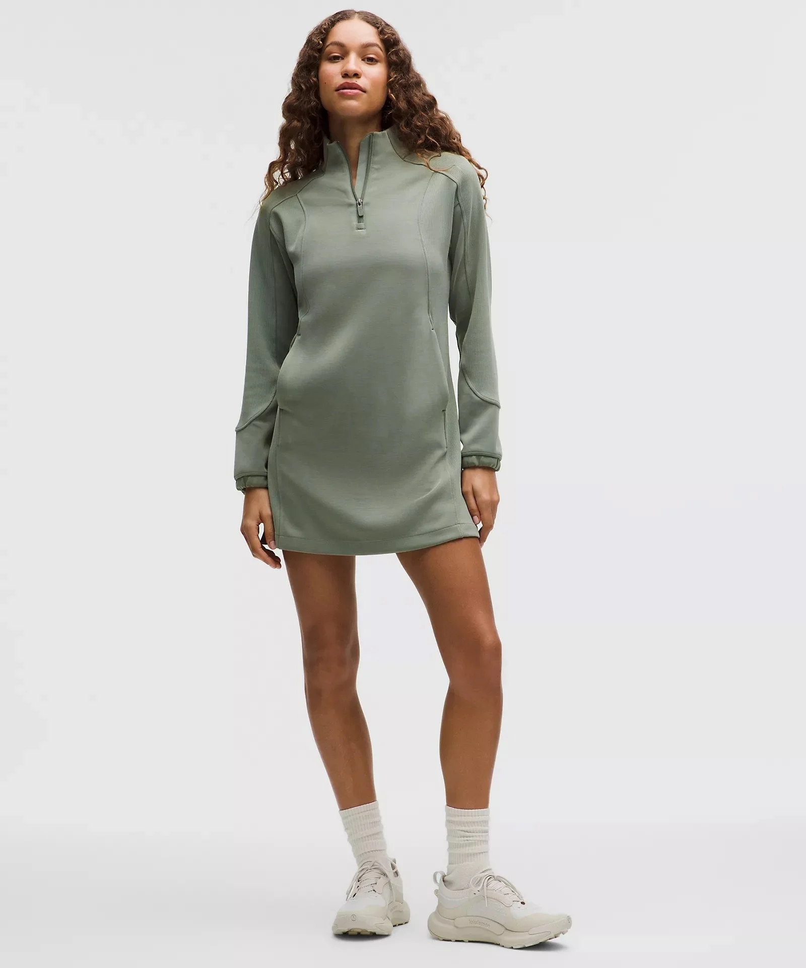 Softstreme Half-Zip Mini Dress