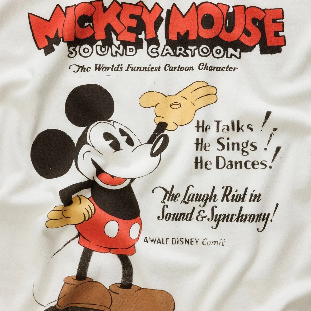 Mickey Mouse Vintage White T-Shirt