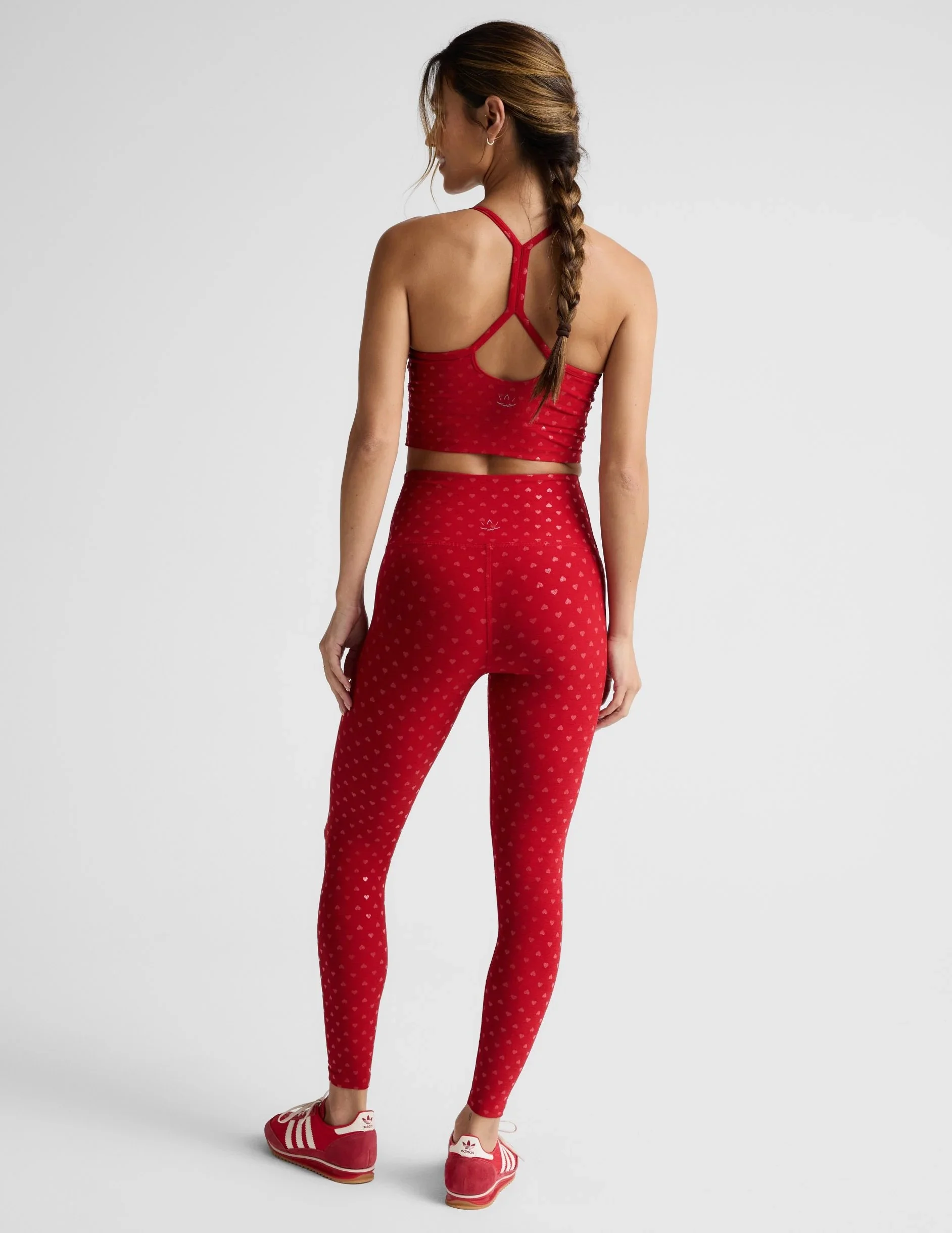 SoftShine High Waisted Midi Legging - Holly Red
