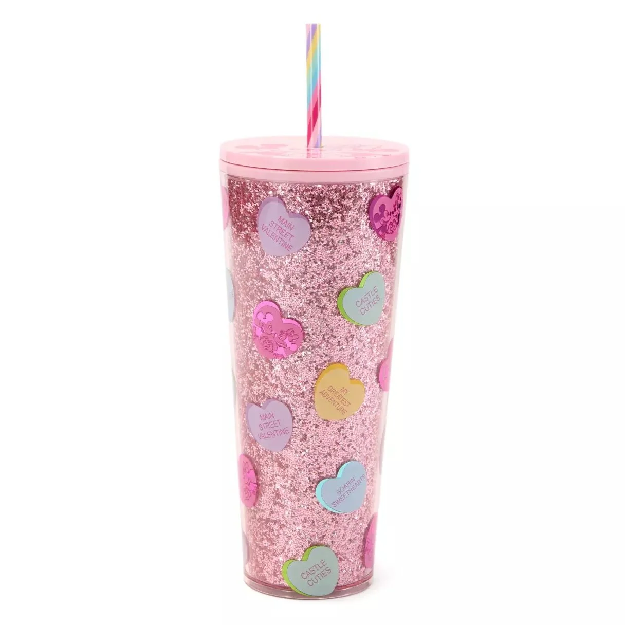 Mickey &amp; Minnie Valentine's Day Starbucks Travel Tumbler