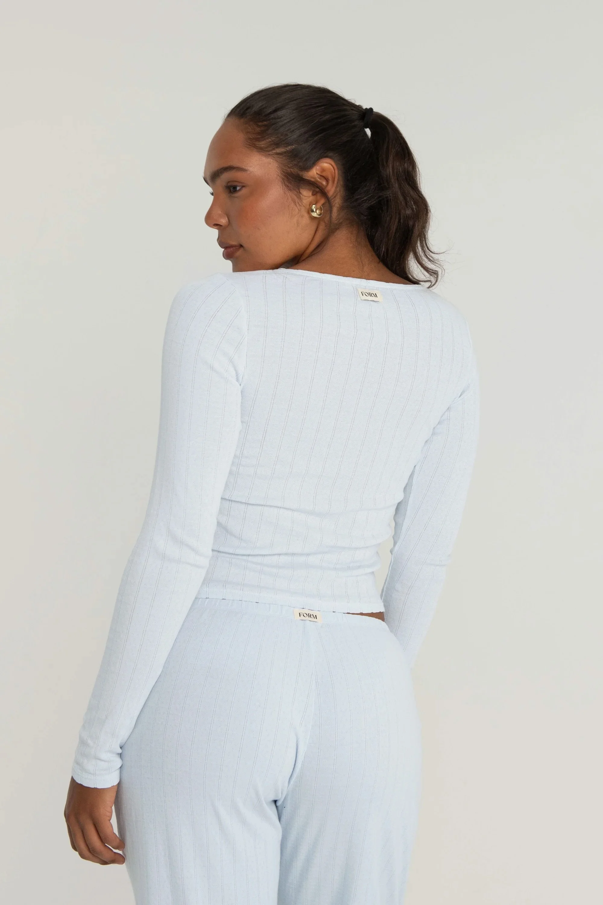 Pointelle Long Sleeve