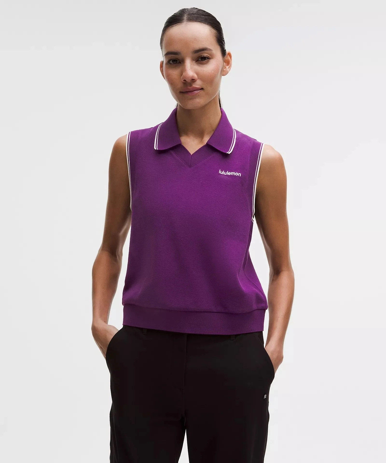 Cotton-Blend Golf Vest