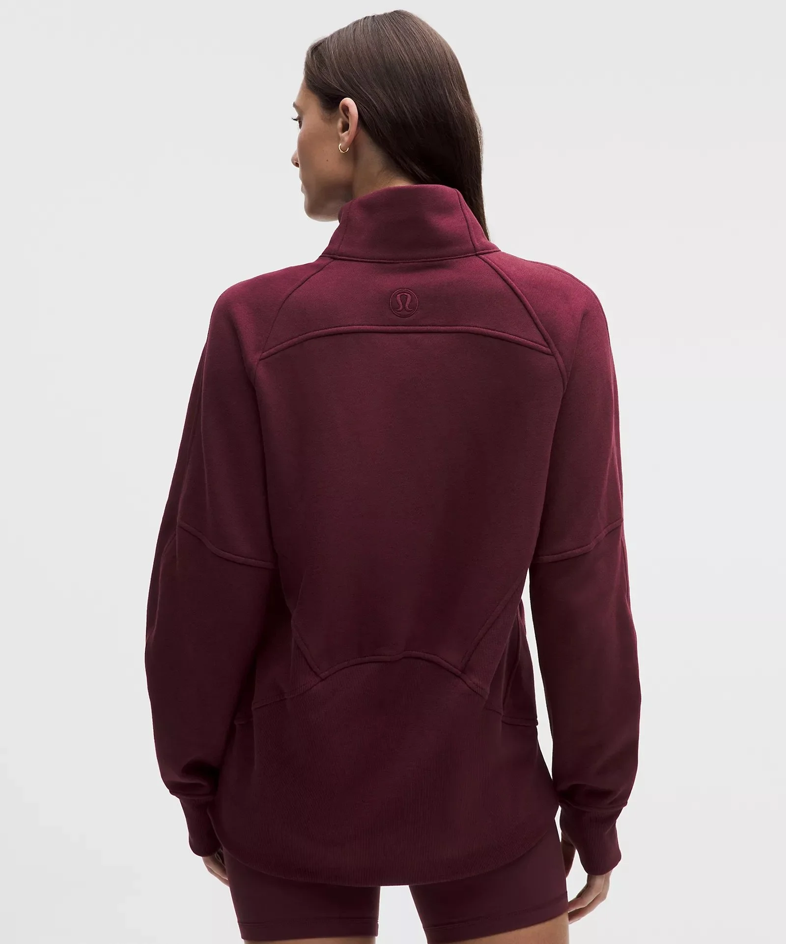 Scuba Oversized Funnel-Neck Half Zip