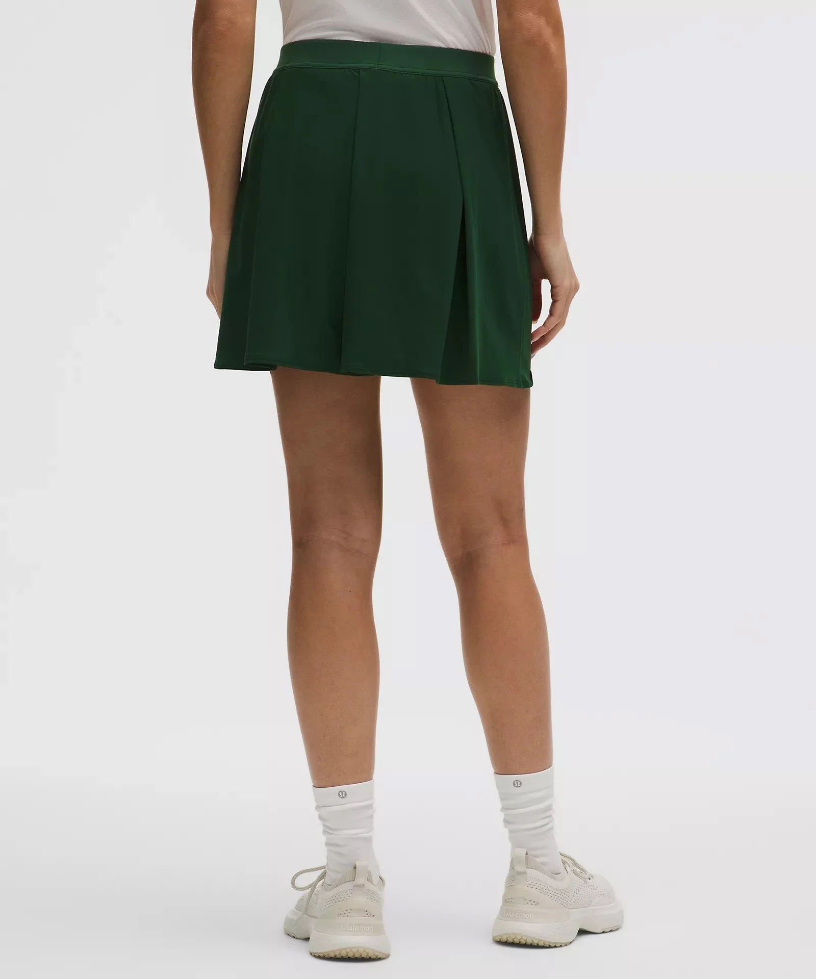 Angled-Pleat High-Rise Tennis Skirt