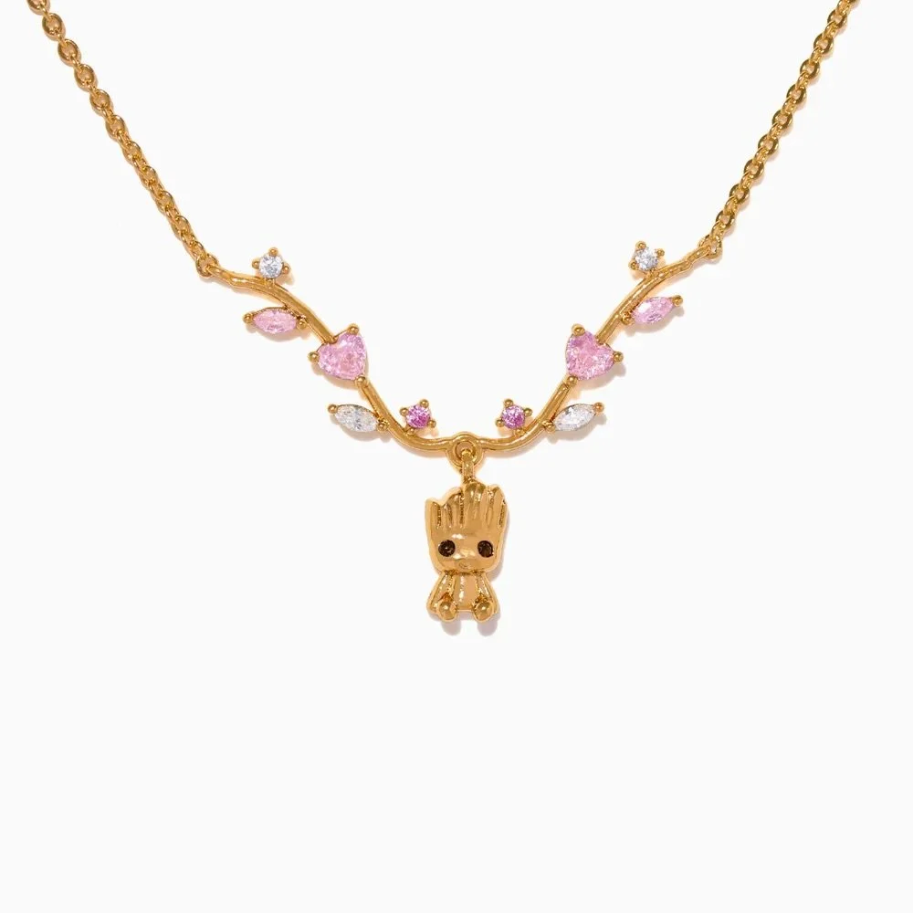 Marvel's&nbsp;Groot&nbsp;Heartline&nbsp;Necklace - Gold