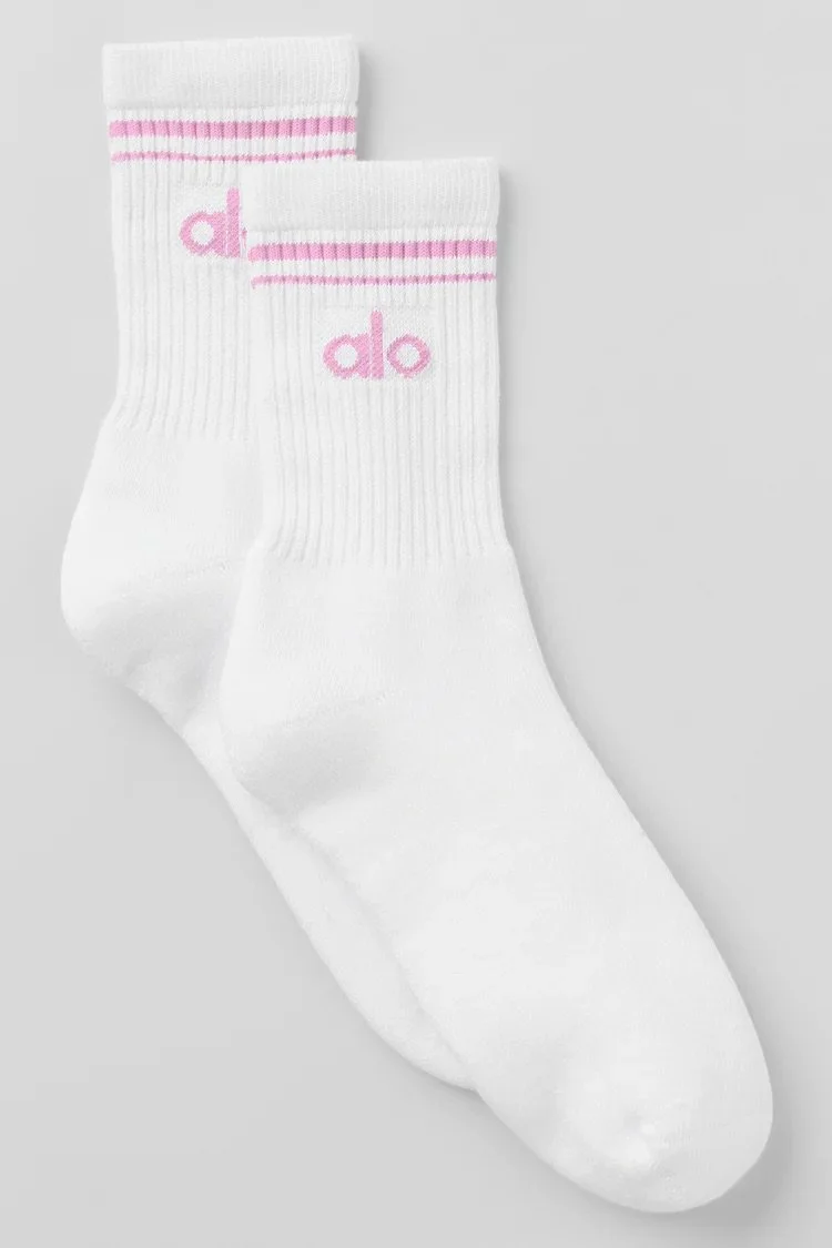 Half-Crew Throwback Sock - White