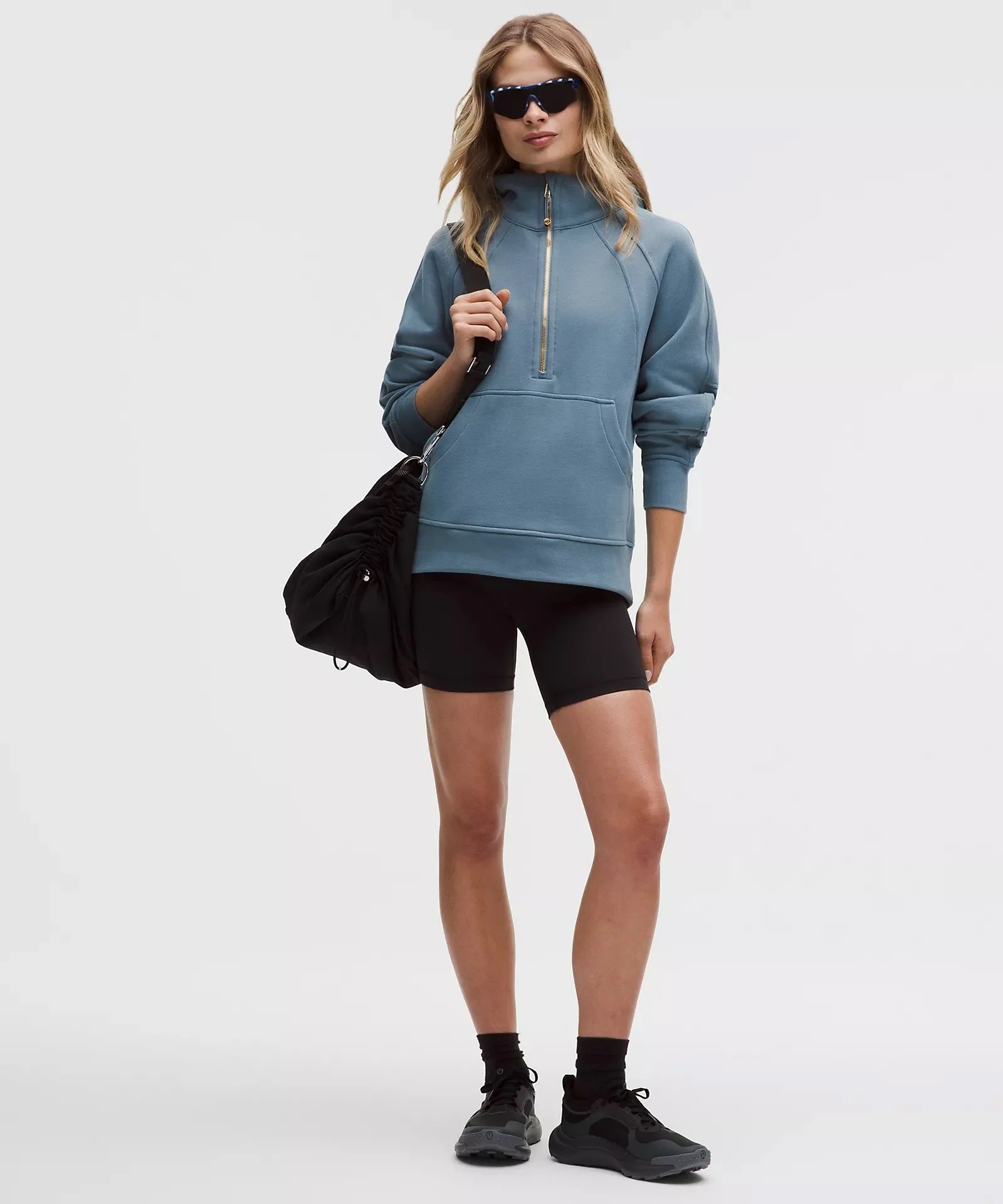 Scuba Oversized Half-Zip Hoodie