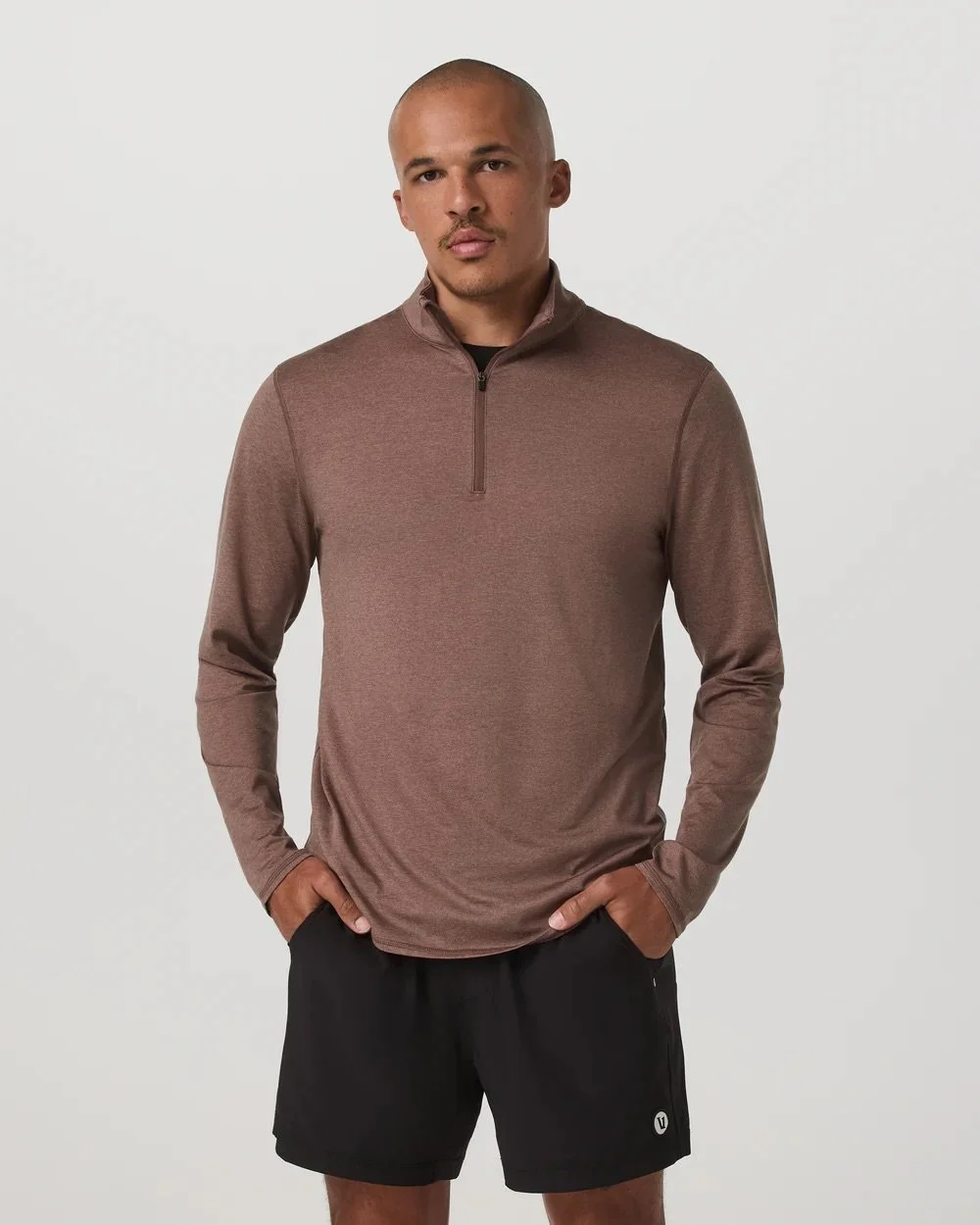 Ponto Half Zip Mock Neck