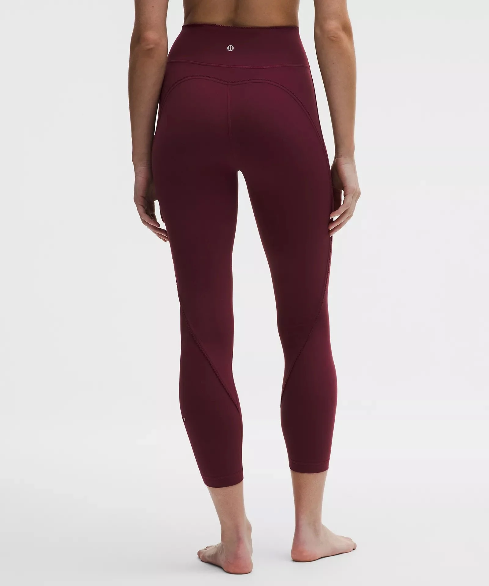 Groove No Line High-Rise Tight 25" Heart - Burgundy Bay