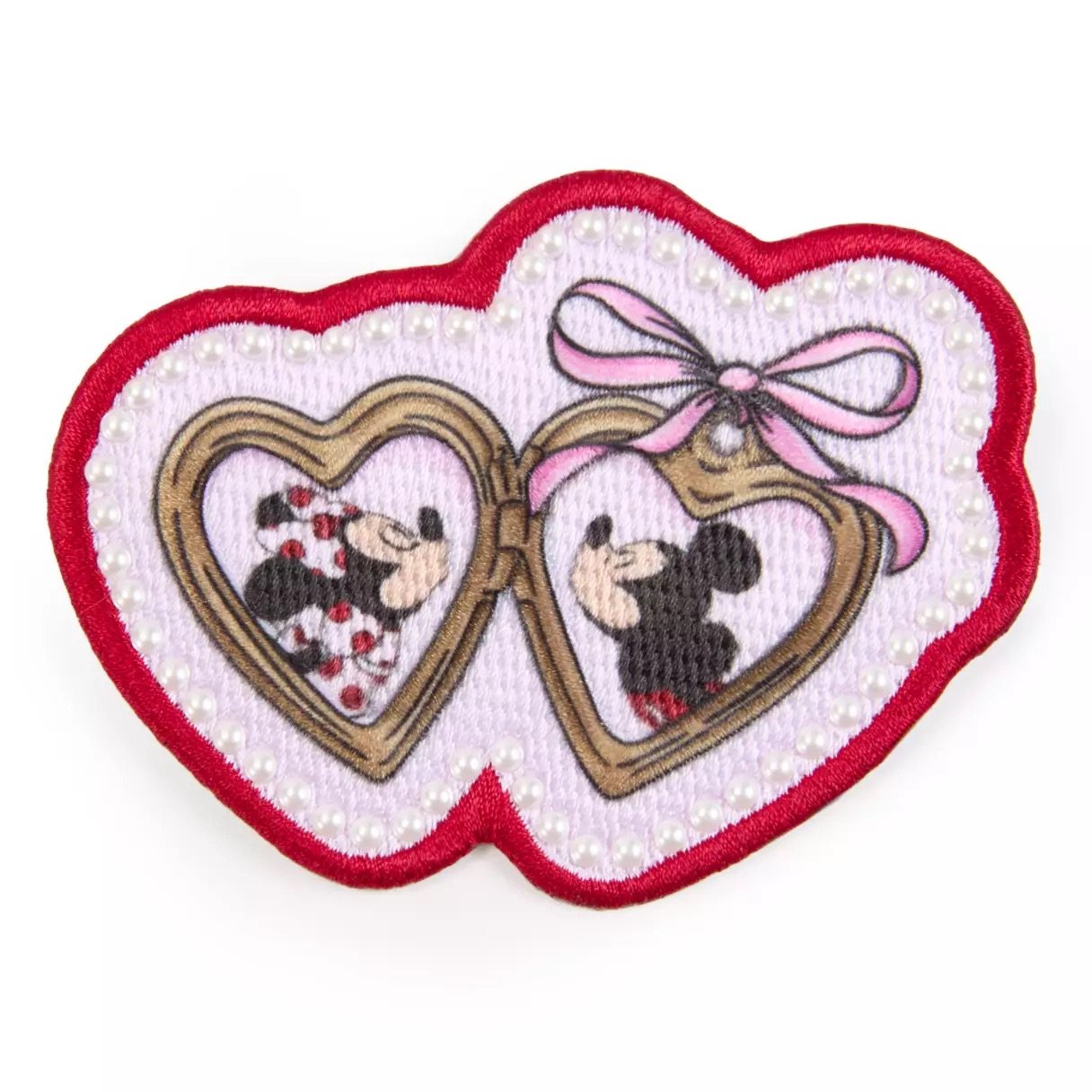 Mickey &amp; Minnie Valentine's Day Locket Patch