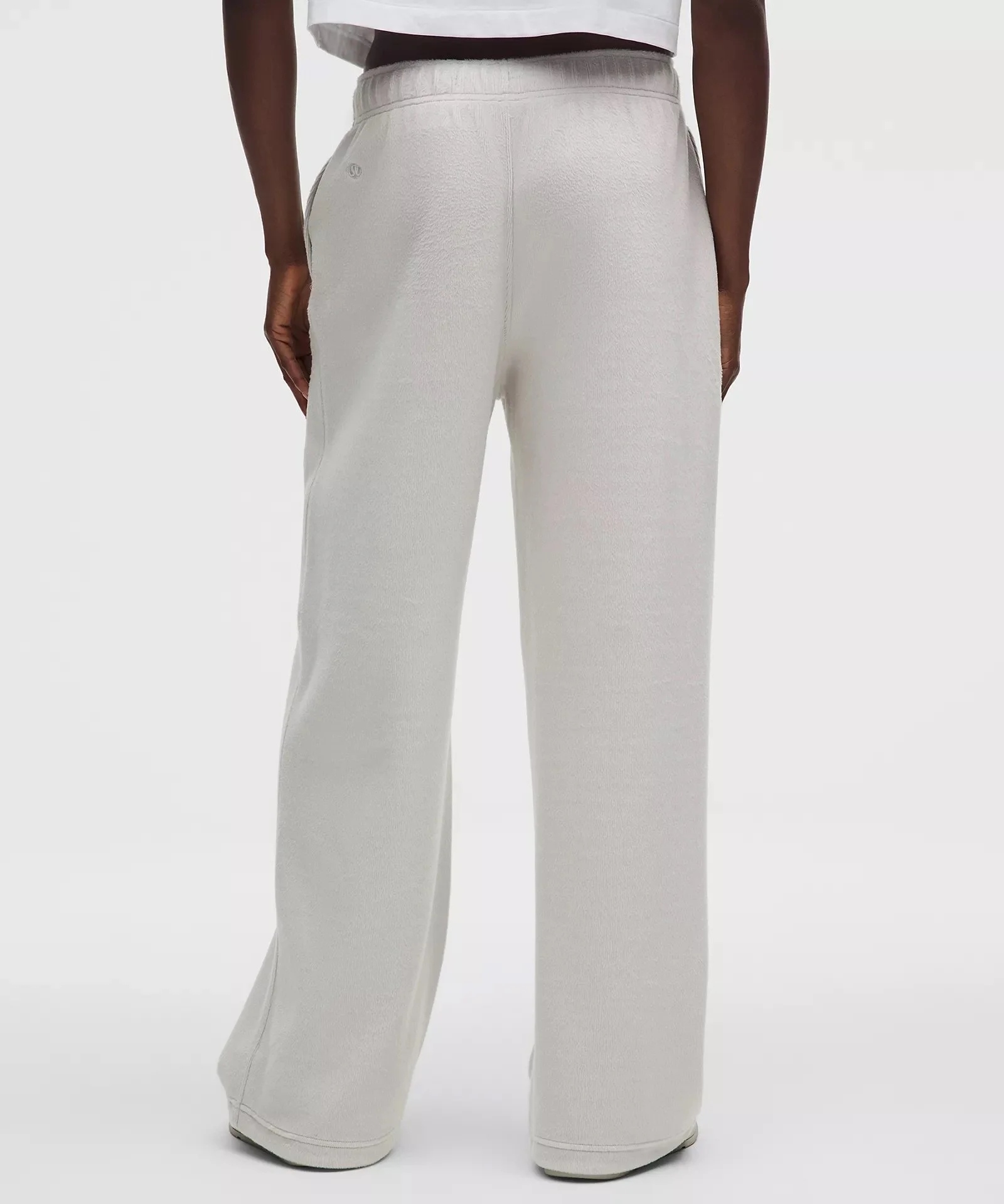 Plush Velour Mid-Rise Pant