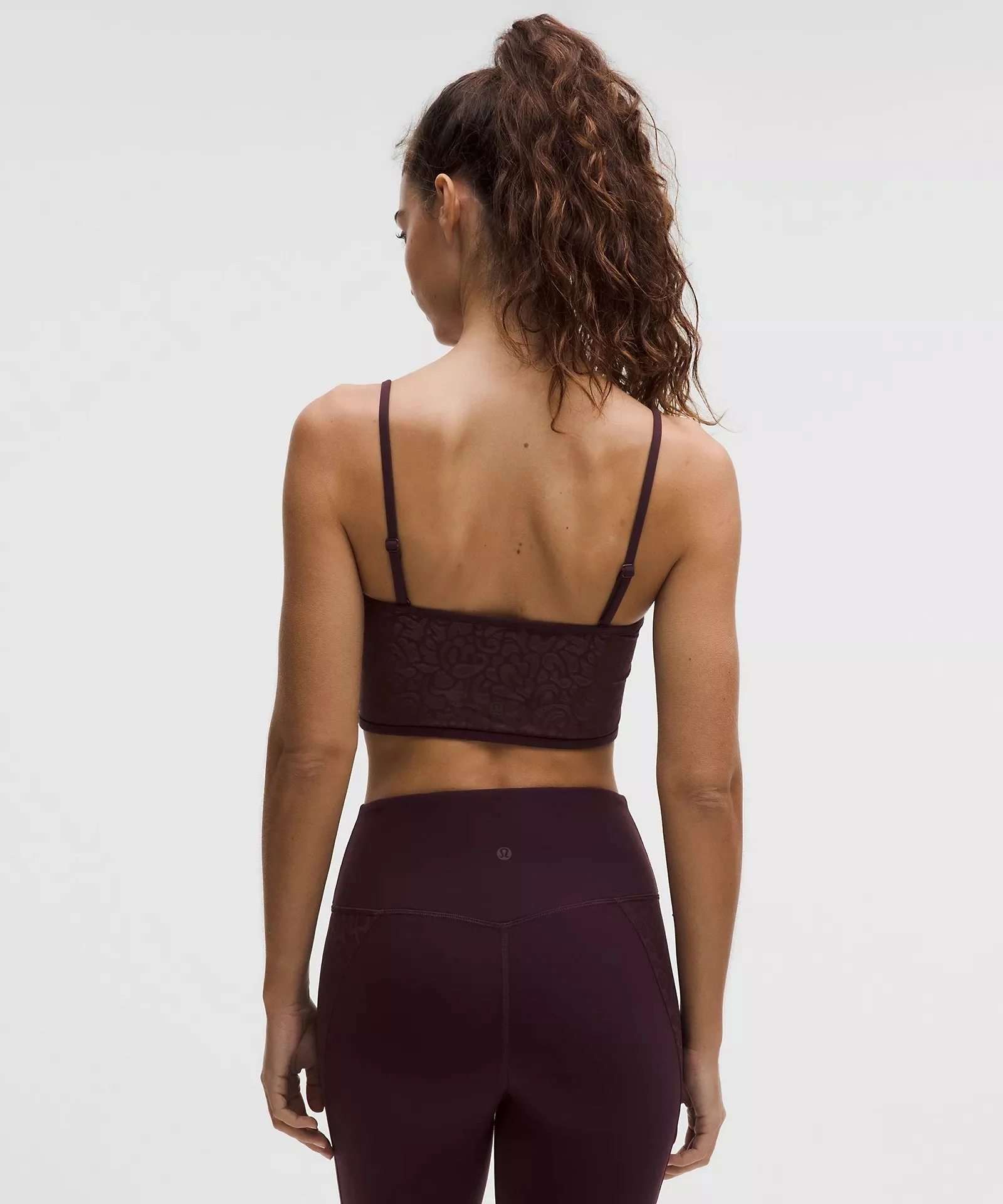 Nulu Paisley Lace-Back Yoga Bra