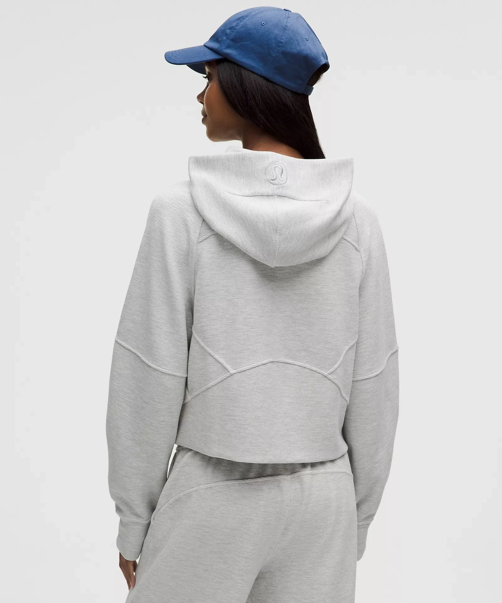 Scuba Oversized Full-Zip Hoodie Waffle