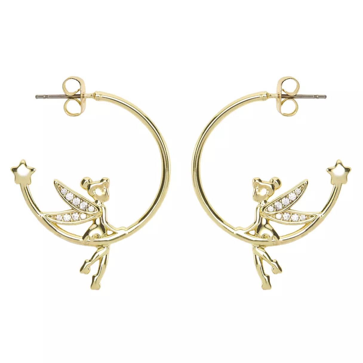 Tinker Bell Half Hoop Earrings