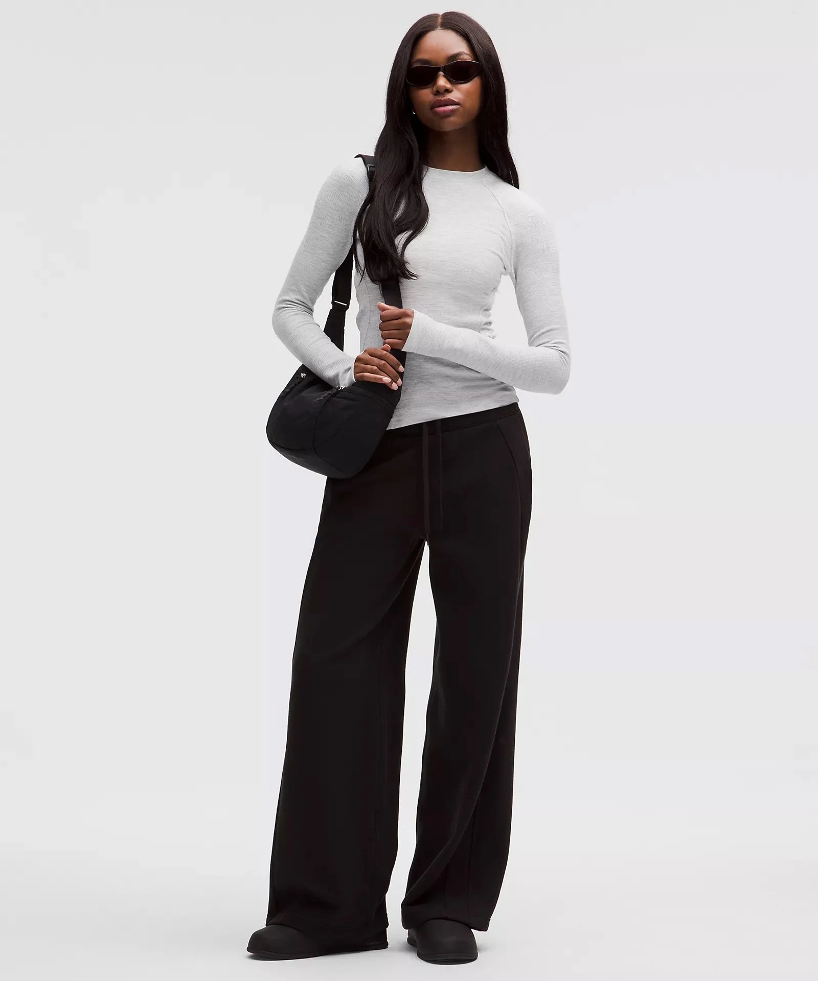 Waffle-Knit Crewneck Base Layer