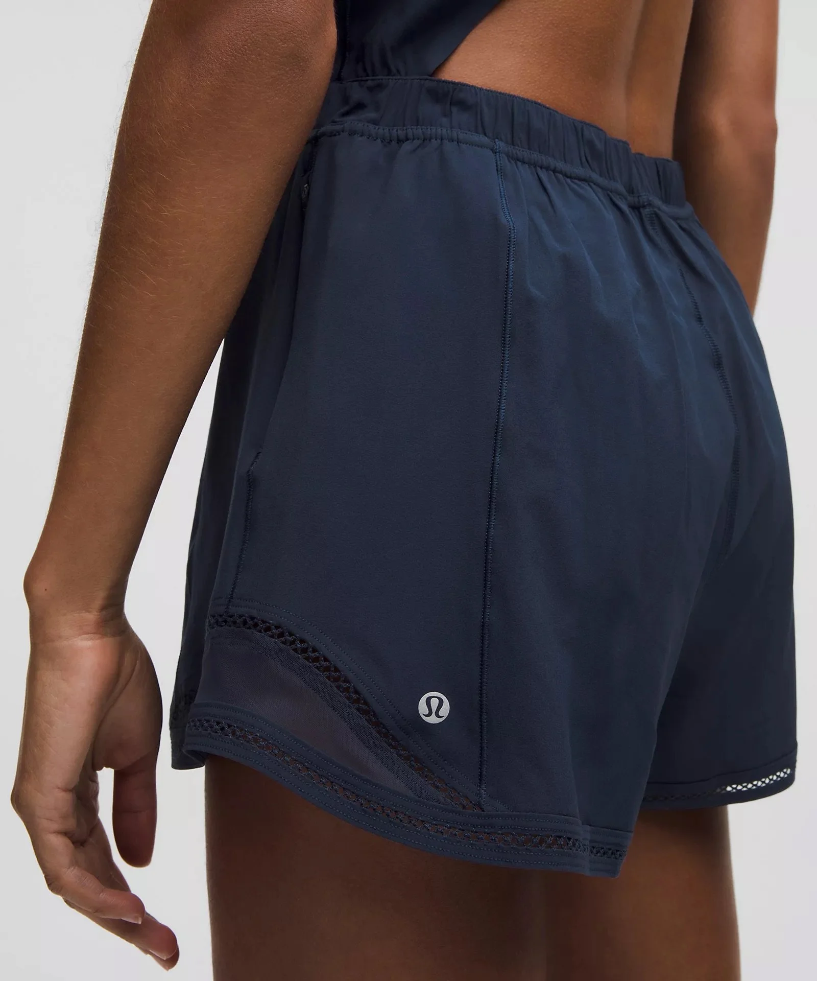 Hotty Hot Running Romper Lace Trim