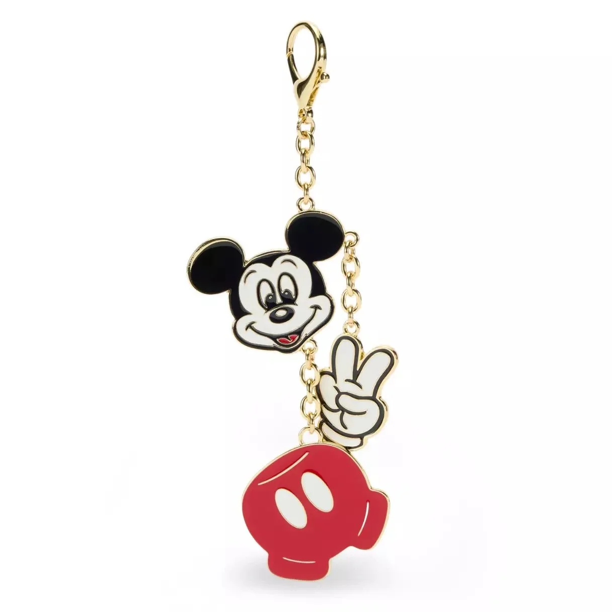 Mickey Peace Sign Bag Charm