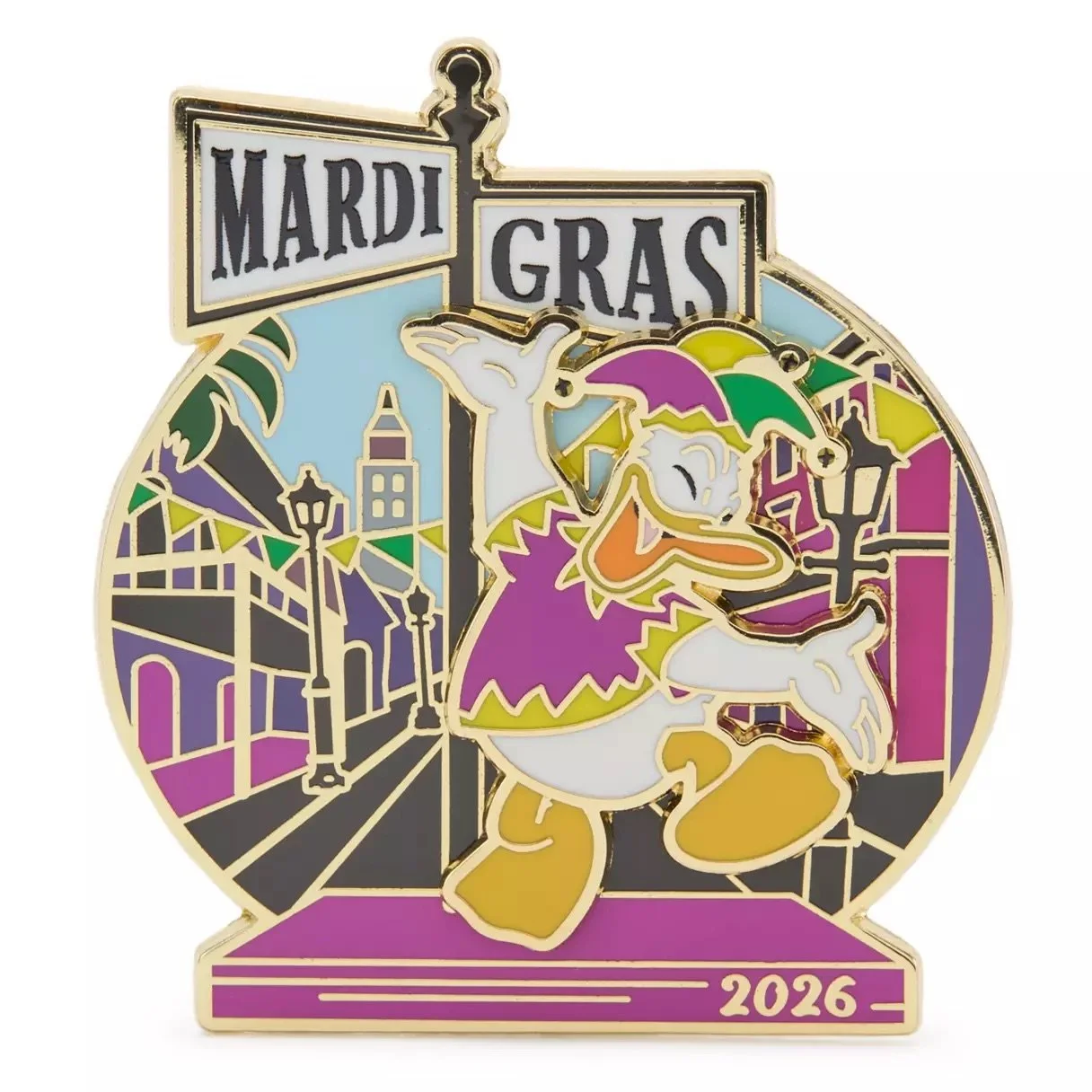 Donald Mardi Gras 2026 Pivot Pin