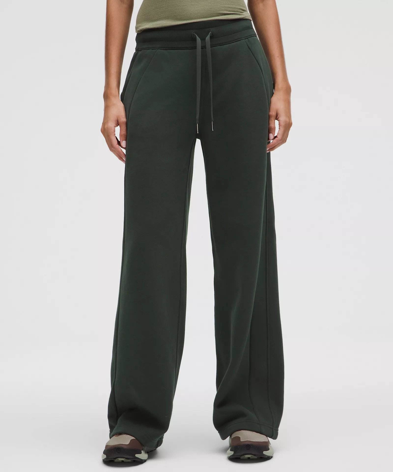 Scuba Mid-Rise Wide-Leg Pant