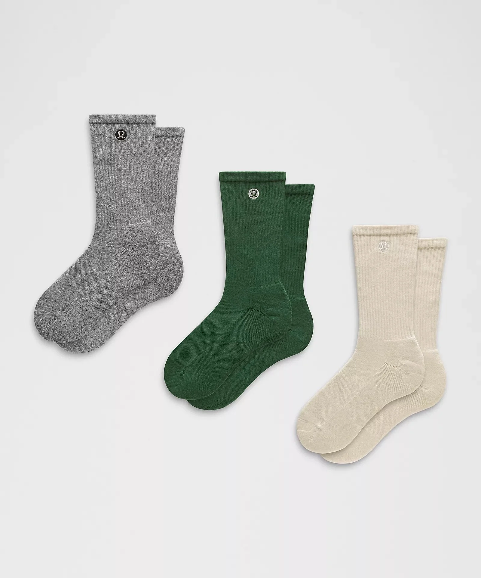 Daily Essential Crew Socks 3 Pack