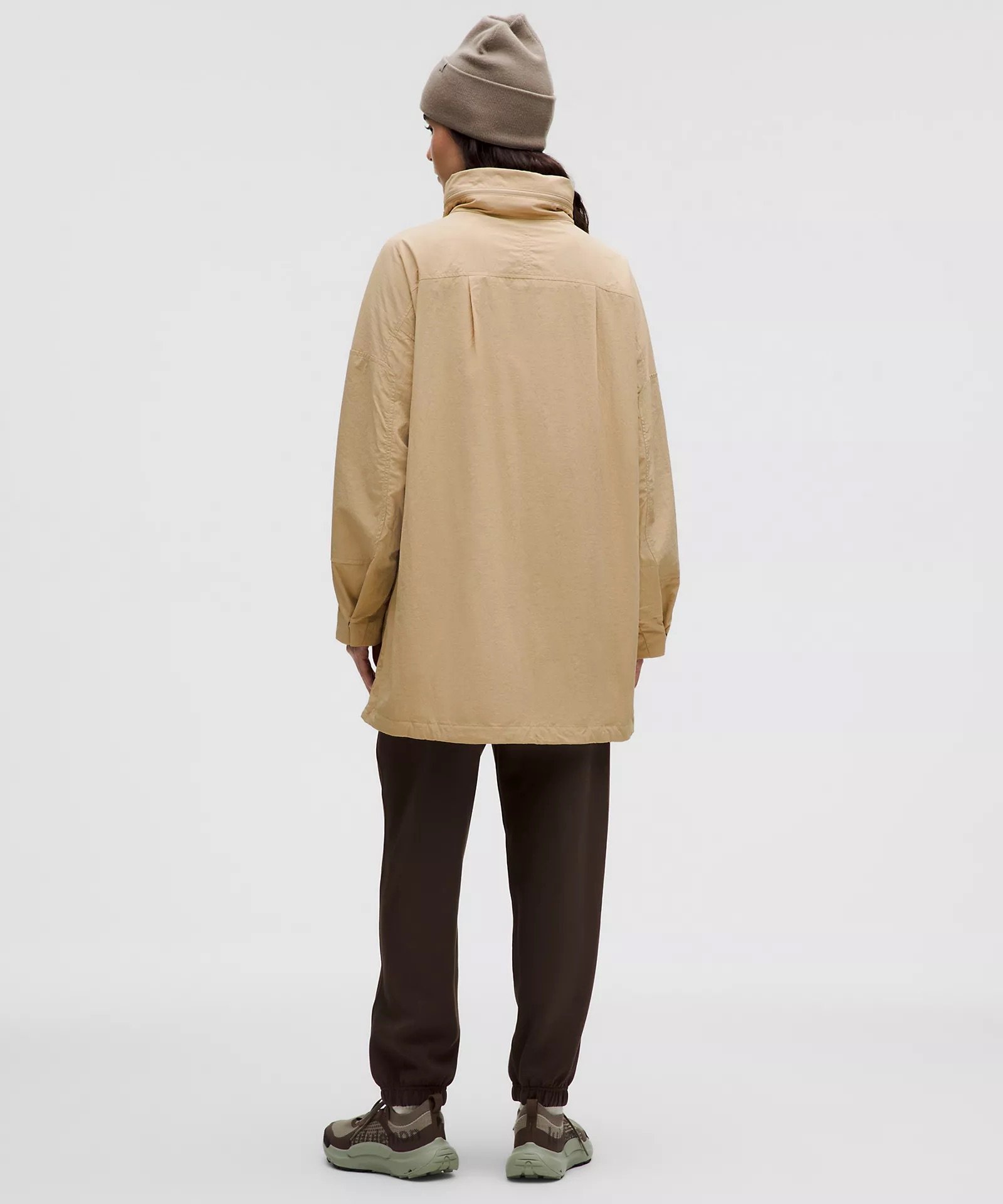 Hooded Mid-Length Utility Jacket