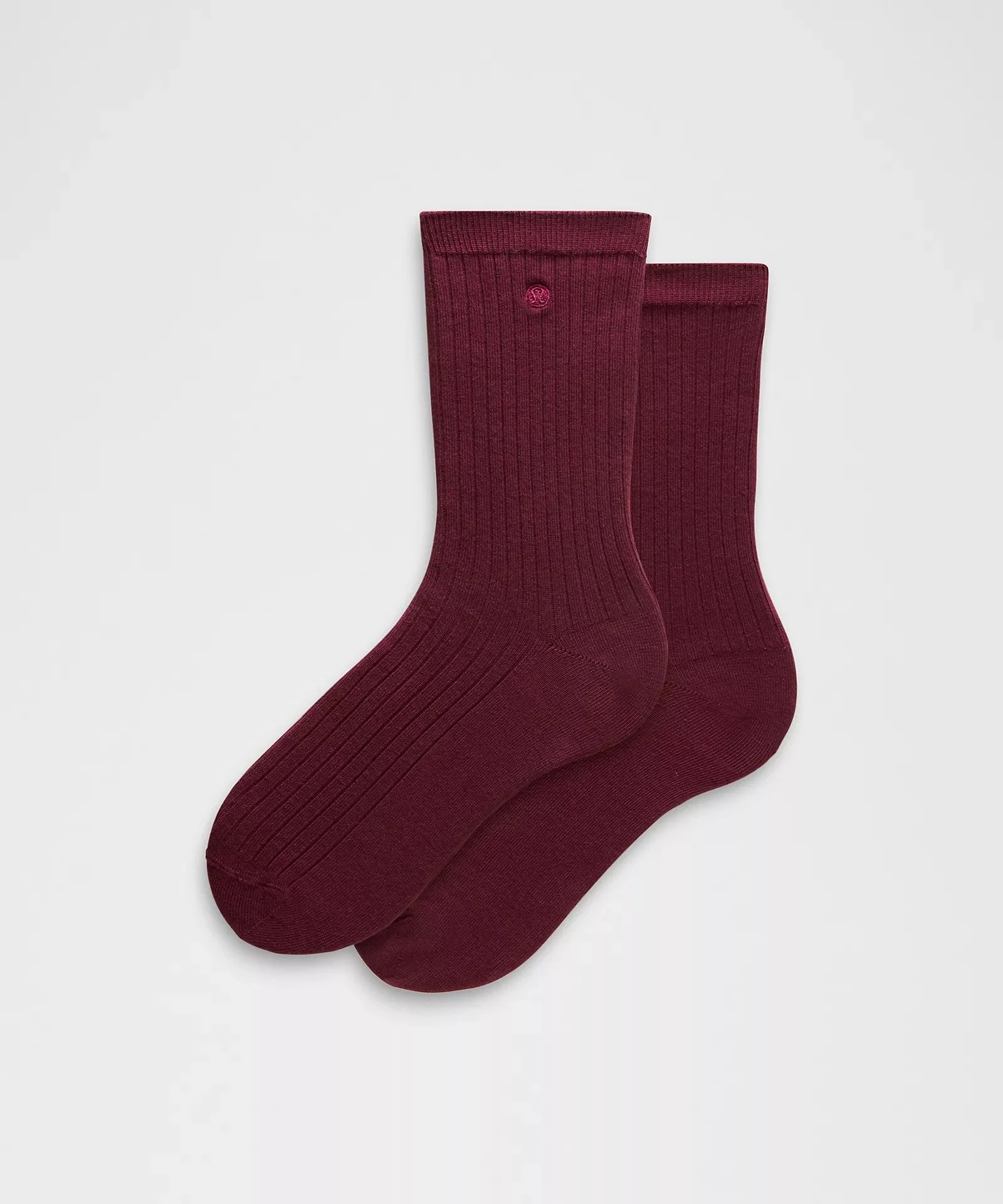 Ribbed Cotton-Blend Crew Socks