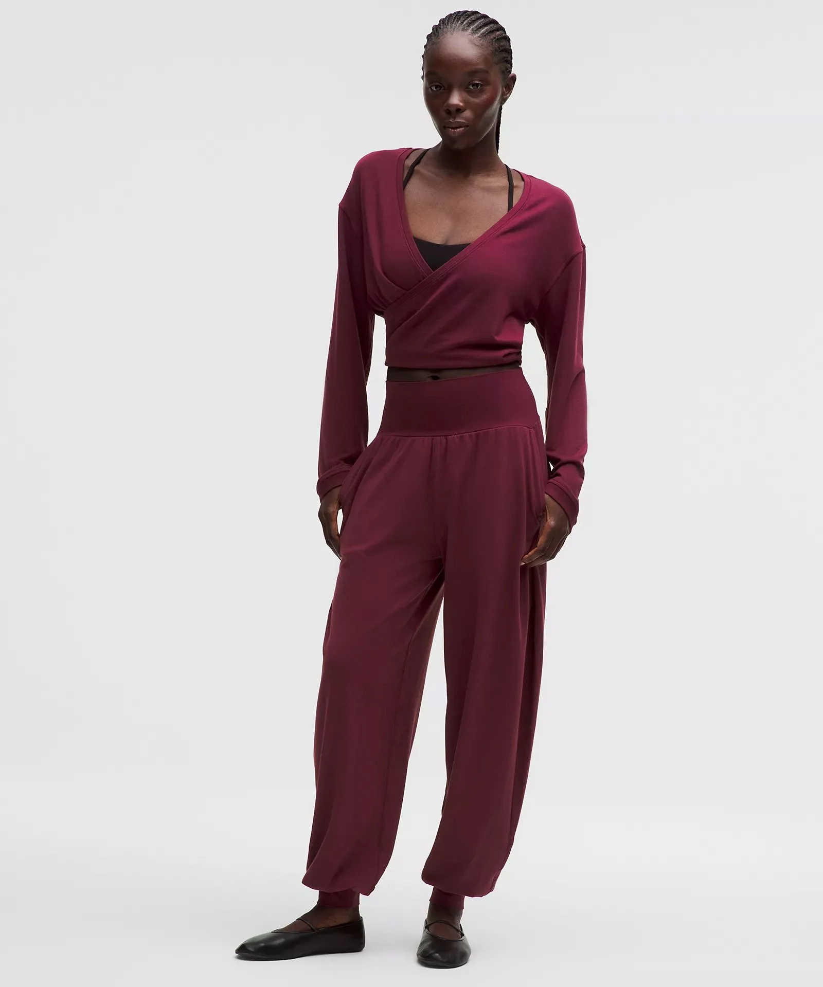 Rulu Drapey Oversized High-Rise Yoga Jogger