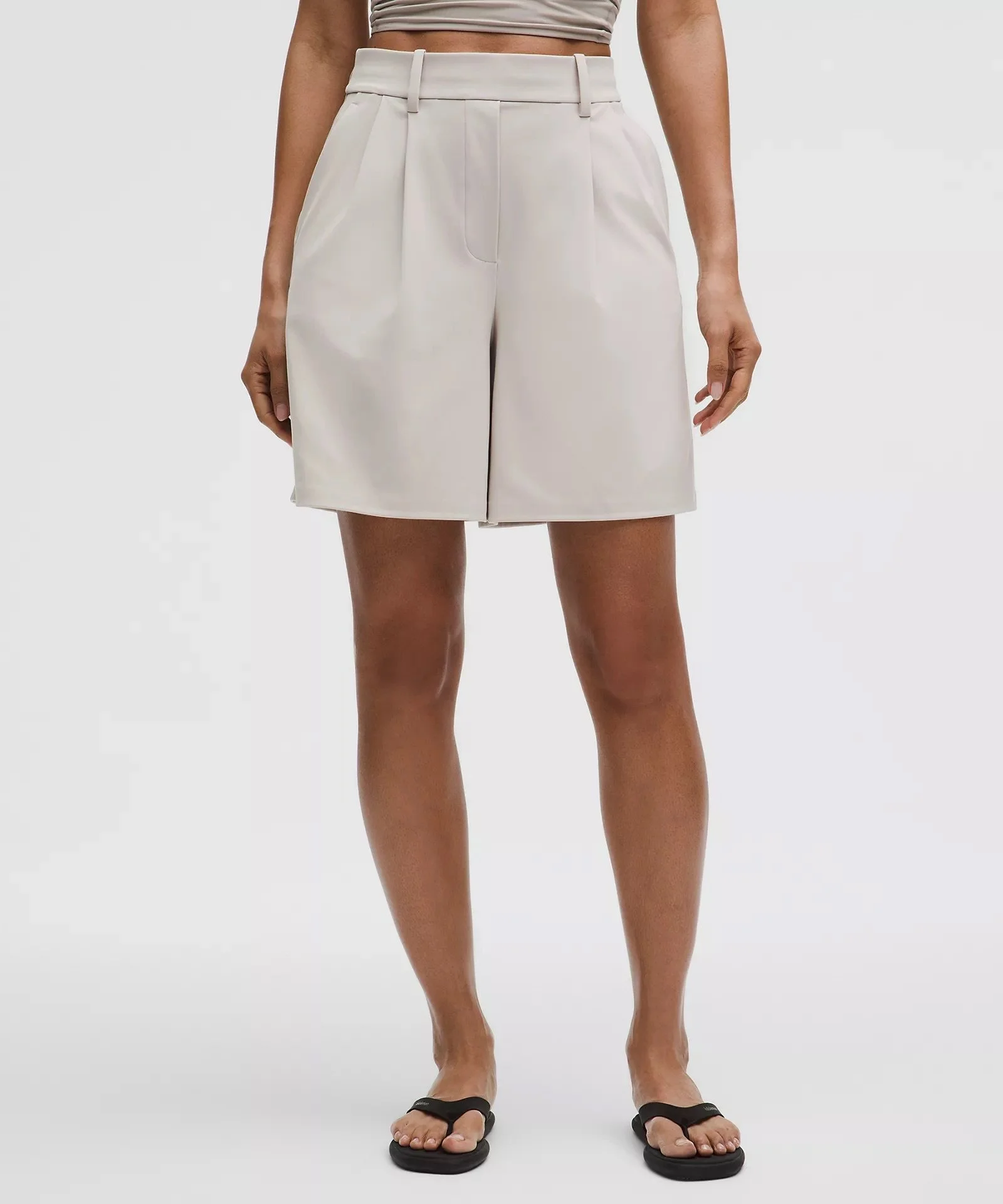 Daydrift Pleated High-Rise Short 7"