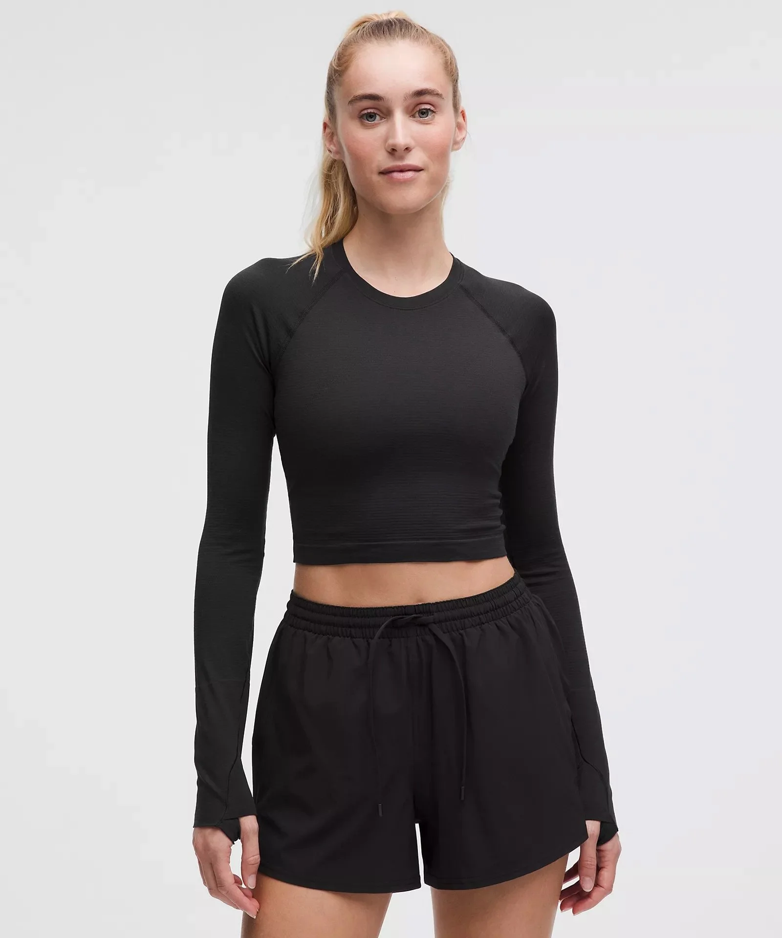 Swiftly Tech Cropped Long-Sleeve Shirt 2.0