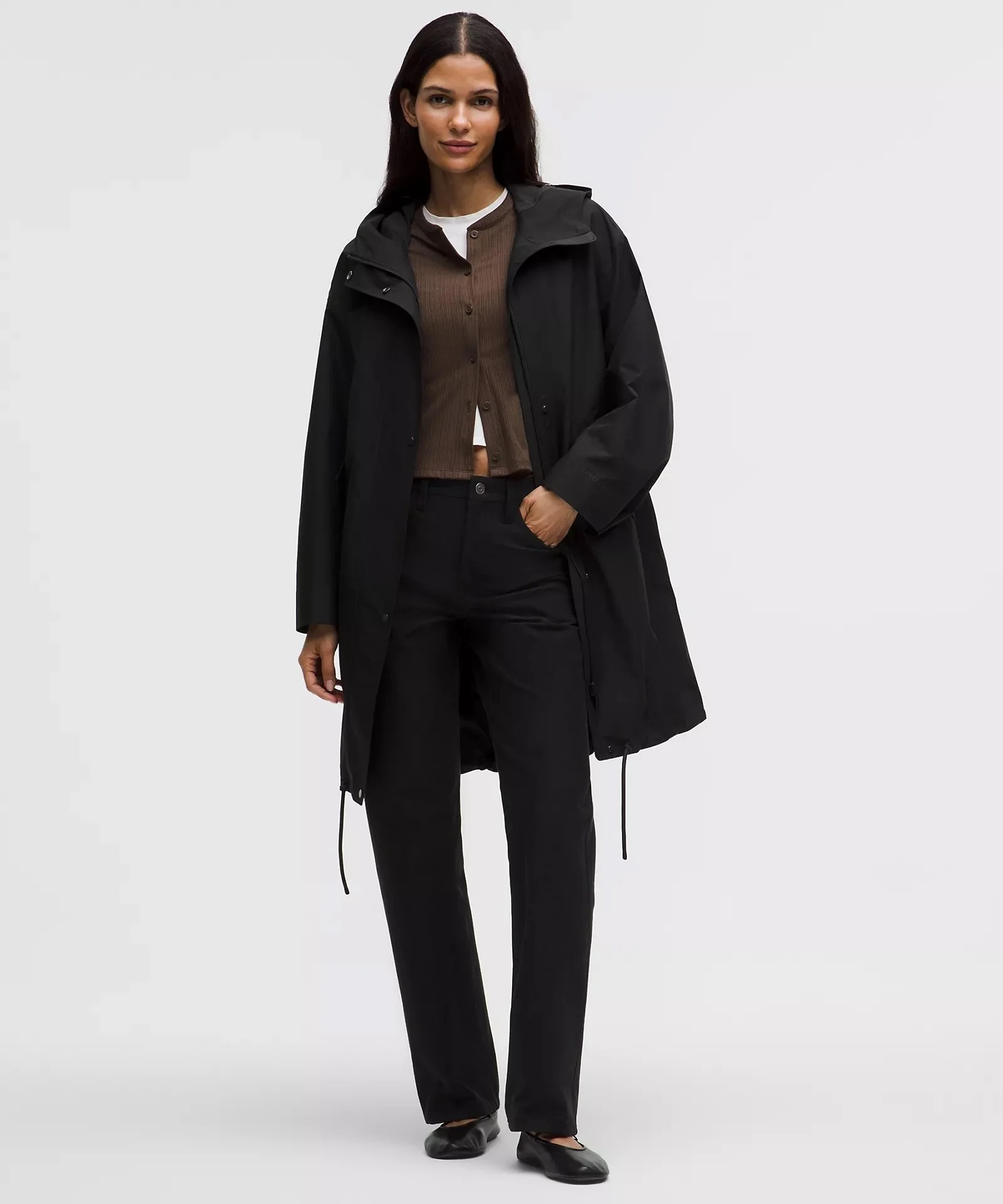 Oversized Cocoon Rain Coat