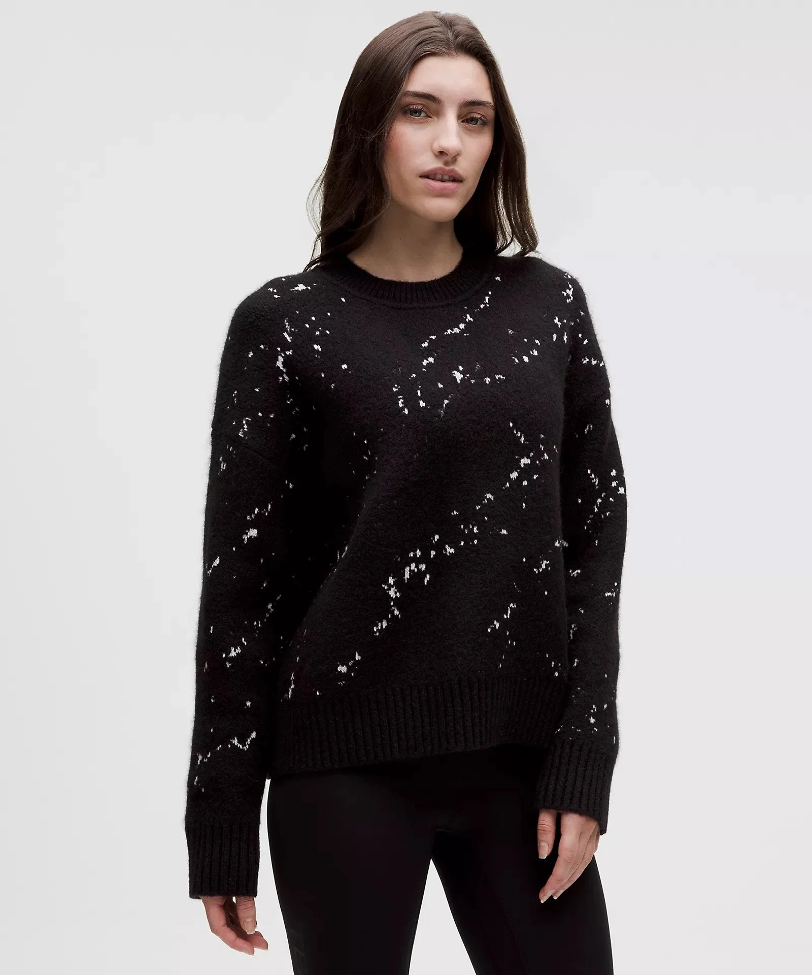 Team Canada Alpaca-Blend Jacquard Sweater - Black