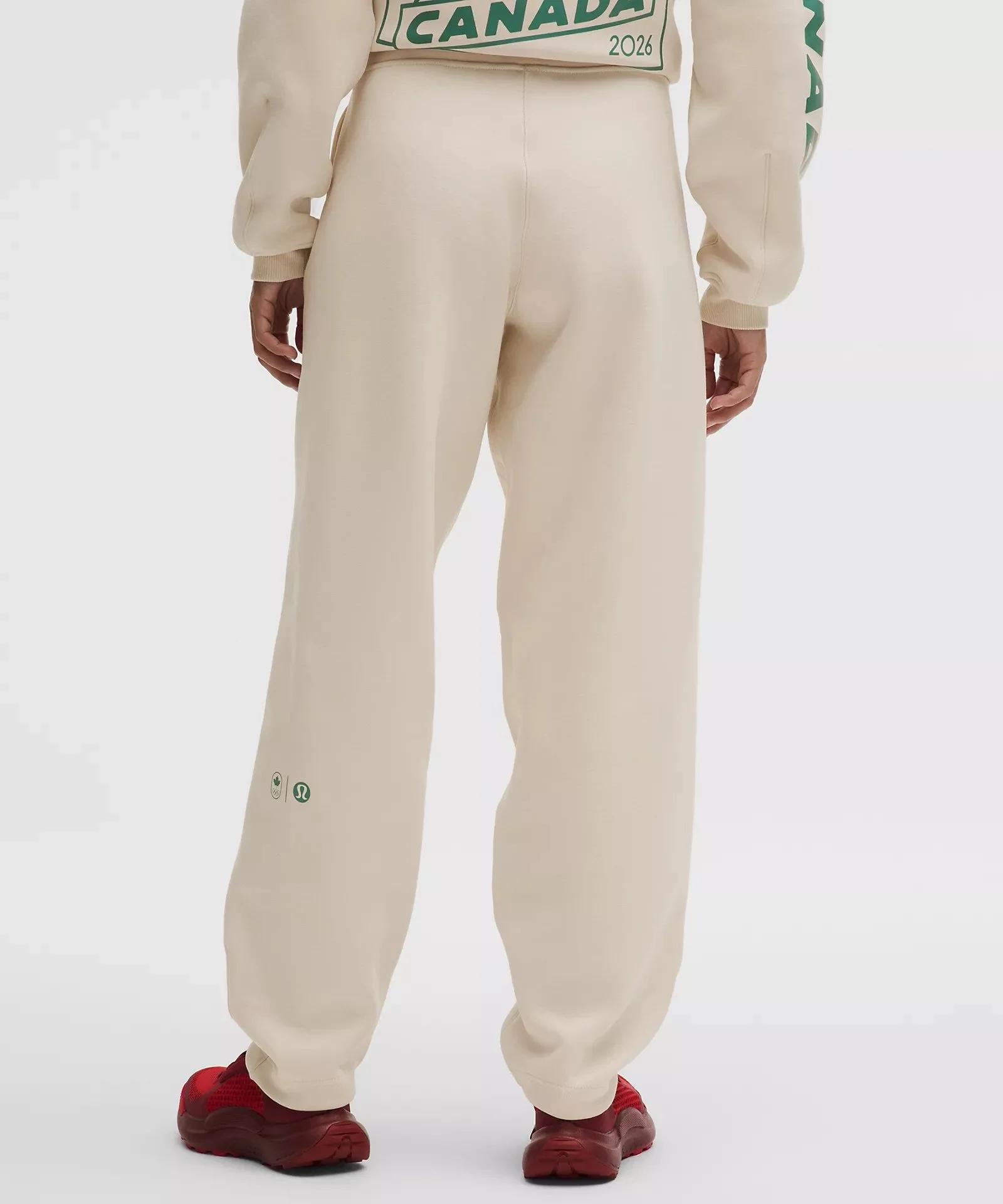 Team Canada Big Cozy Oversized Sweatpant - Beech White