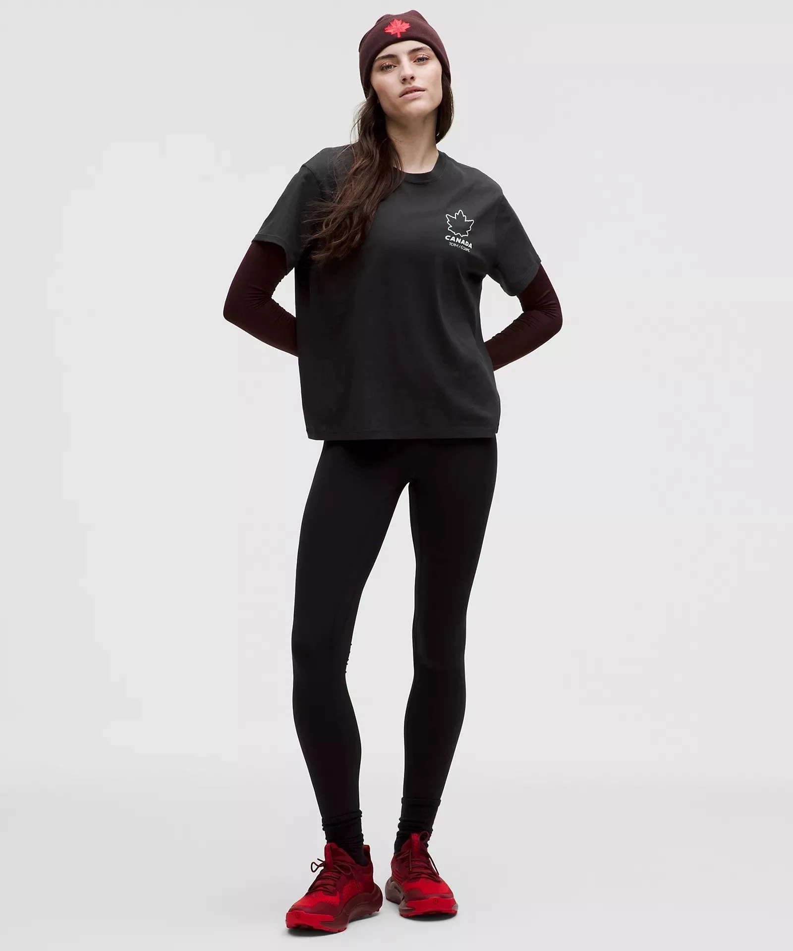 Team Canada Cotton Jersey T-Shirt - Black