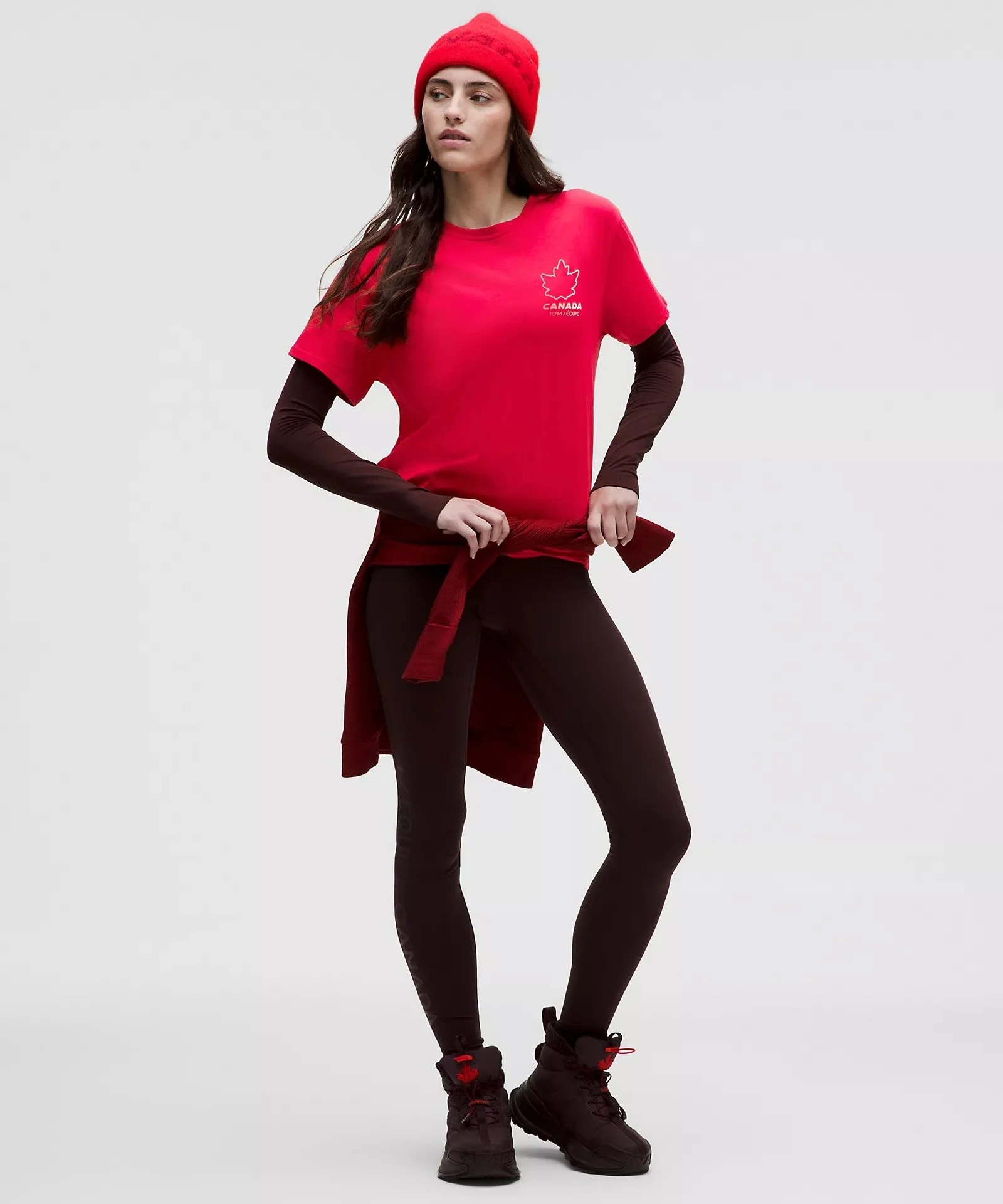 Team Canada Cotton Jersey T-Shirt - Fiery Red