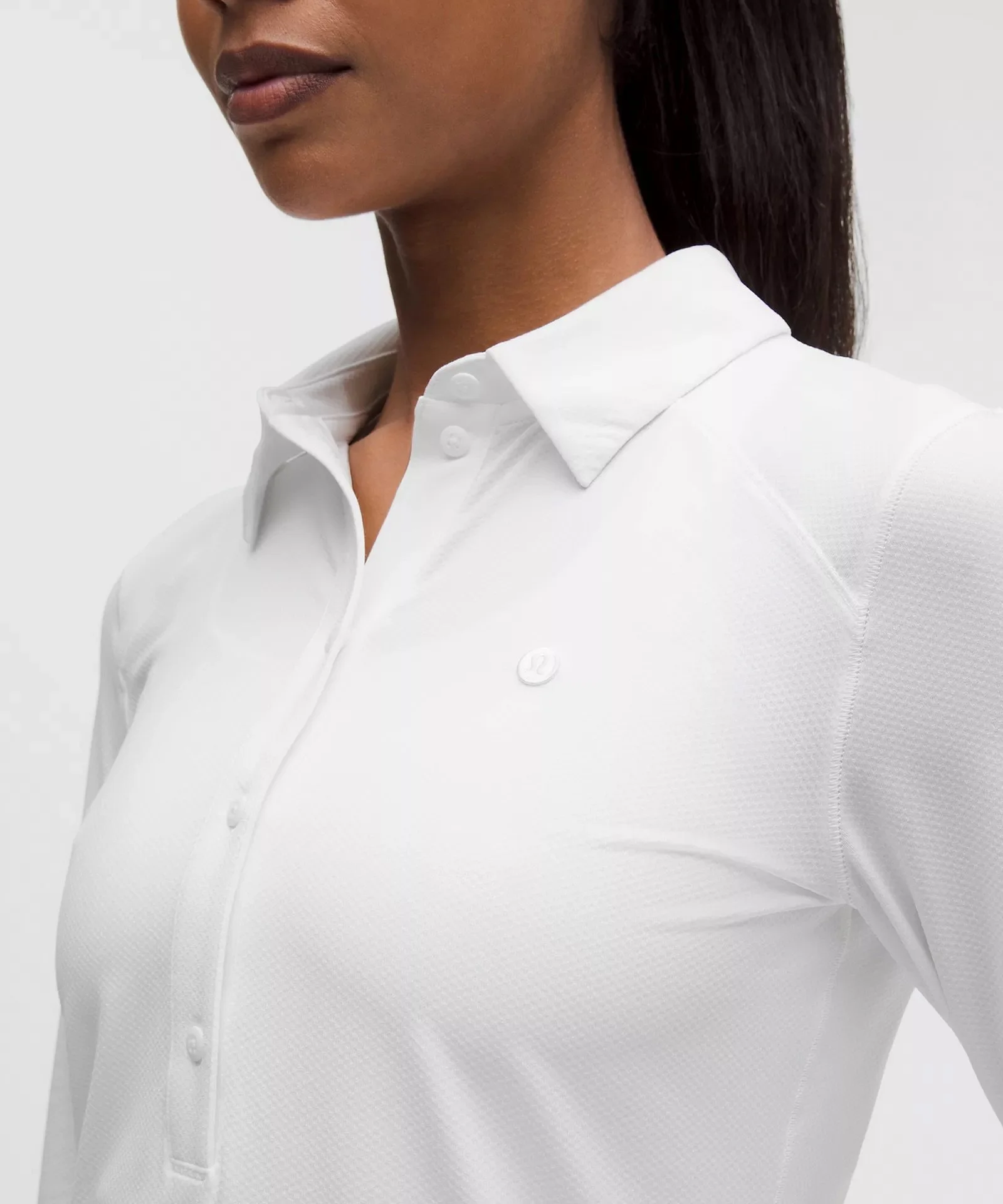 Quick-Dry Long-Sleeve Polo Shirt