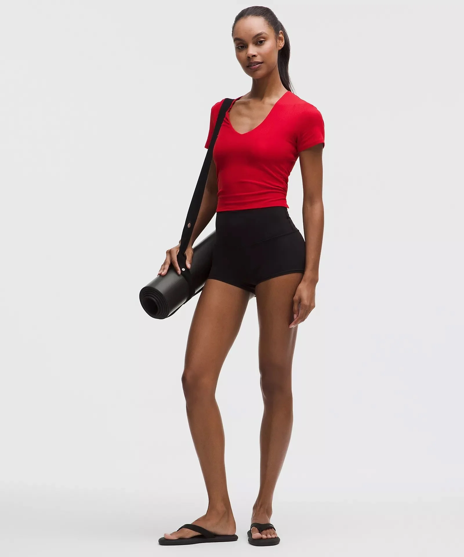 All It Takes Ribbed Nulu V-Neck T-Shirt