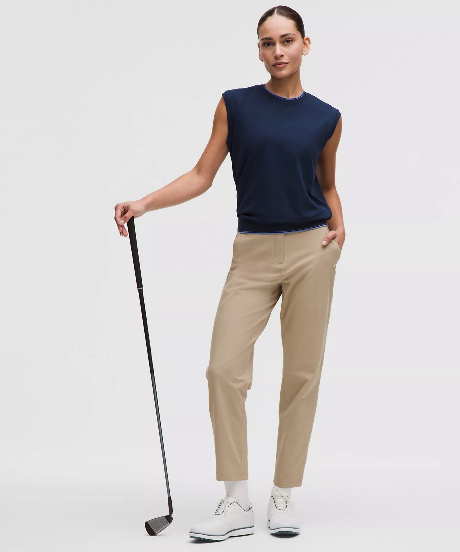 Stretch Twill Golf Pant Stitched Logo