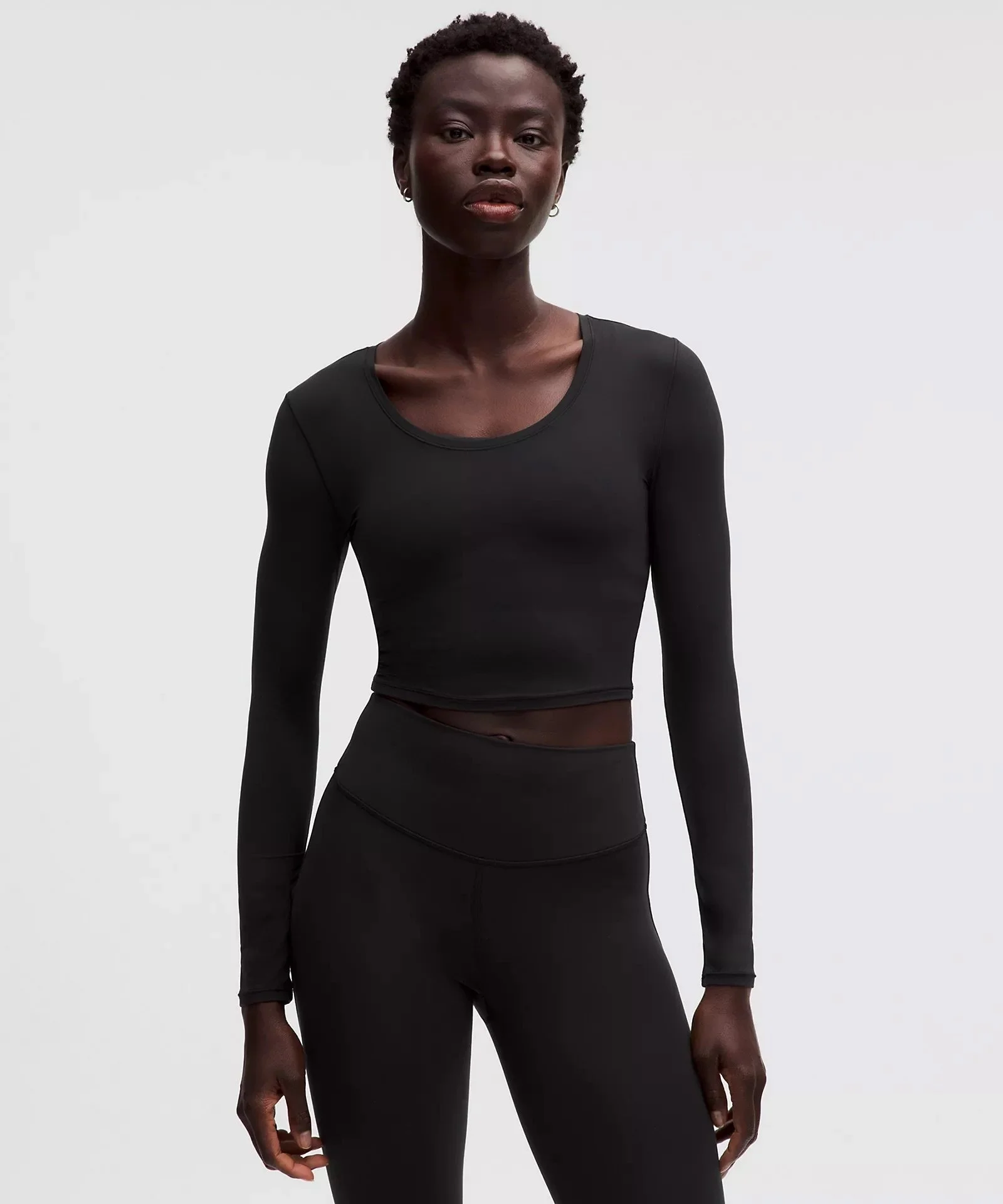 Unrestricted Power Cropped Long-Sleeve Shirt