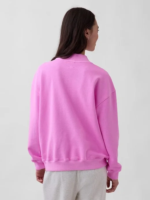 Heavyweight French Terry Oversized Mockneck Sweatshirt