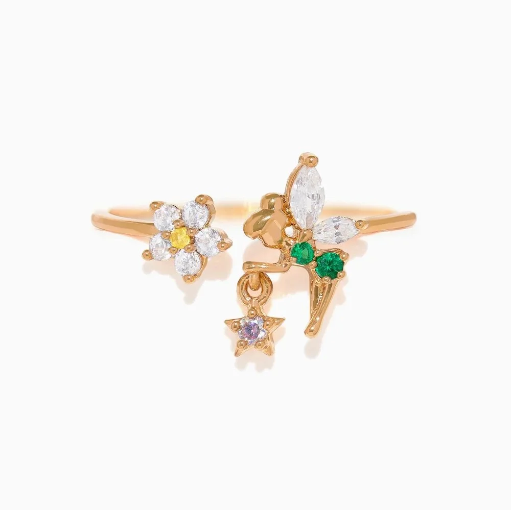 Tinker Bell Pixie Dust Adjustable Ring - Gold