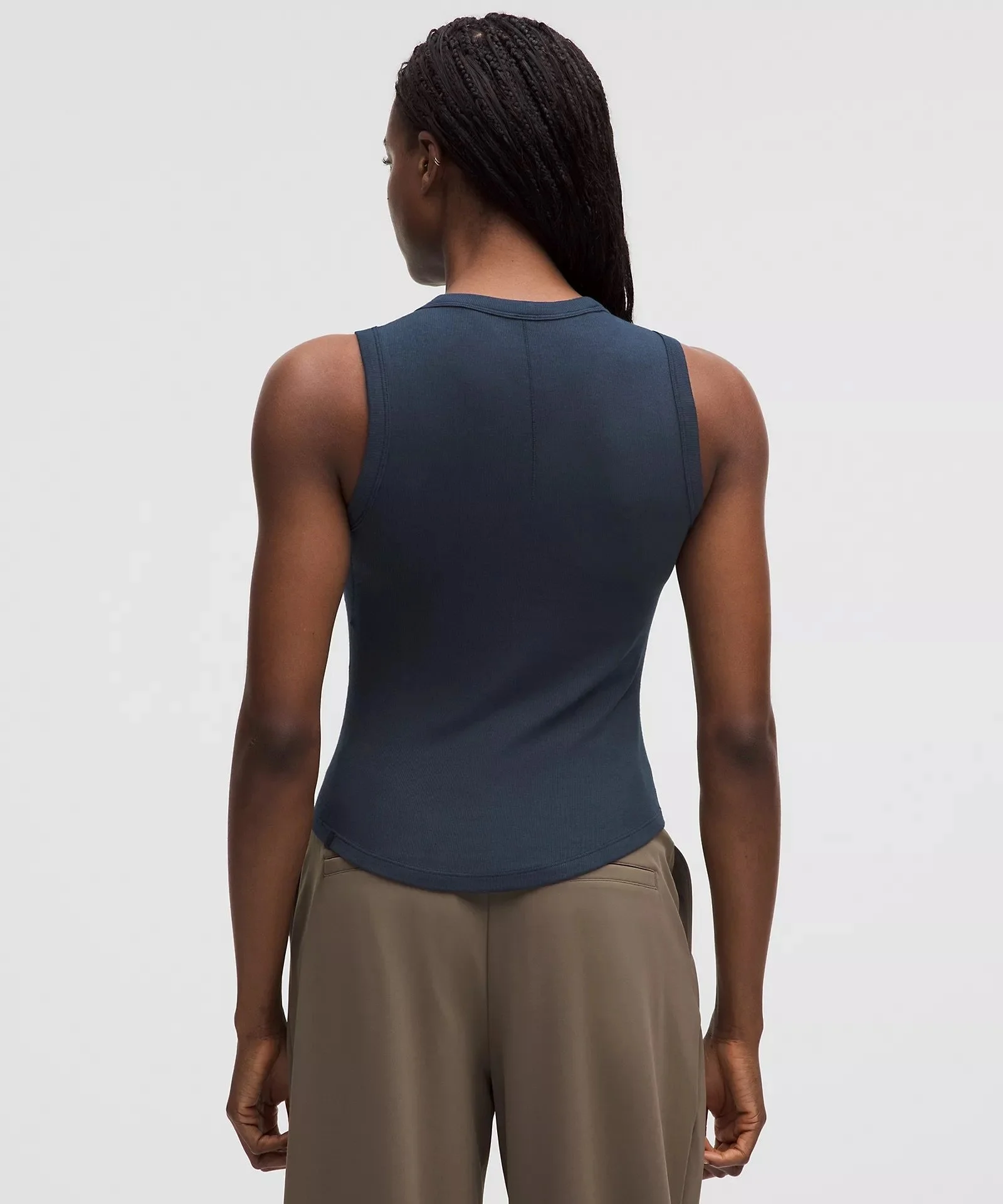 Hold Tight Crewneck Tank Top Waist Length