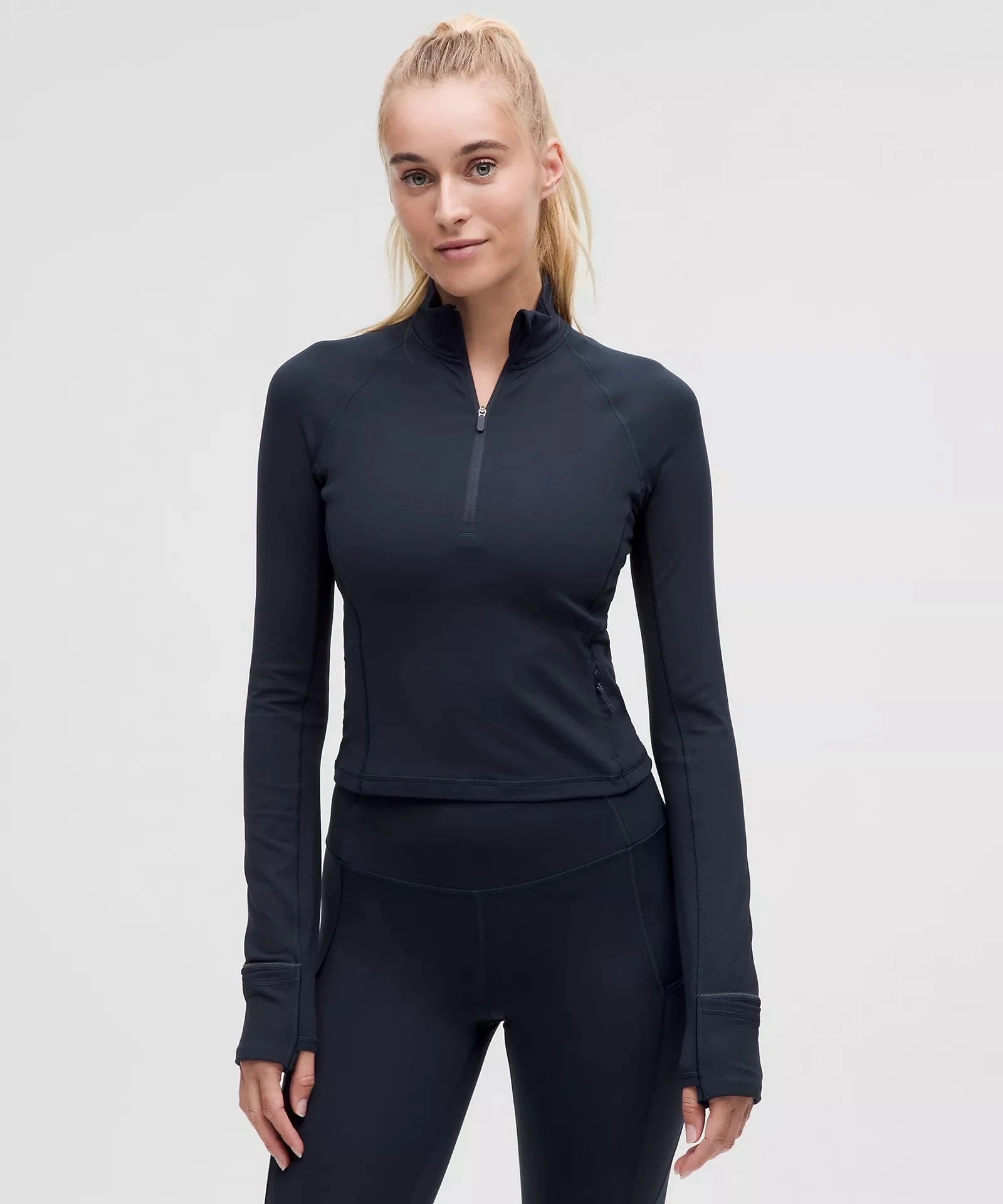 It's Rulu Cropped Half Zip