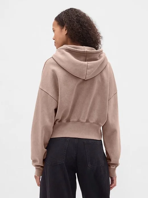 VintageSoft Wedge Zip Hoodie