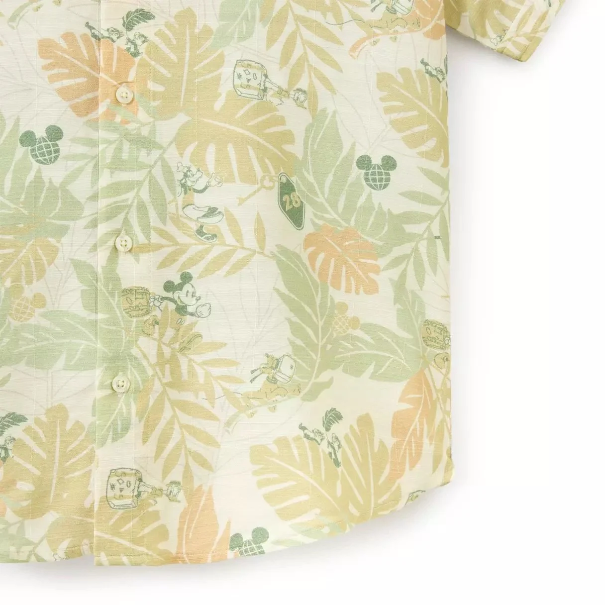 Mickey &amp; Friends Tropical Button Down Shirt