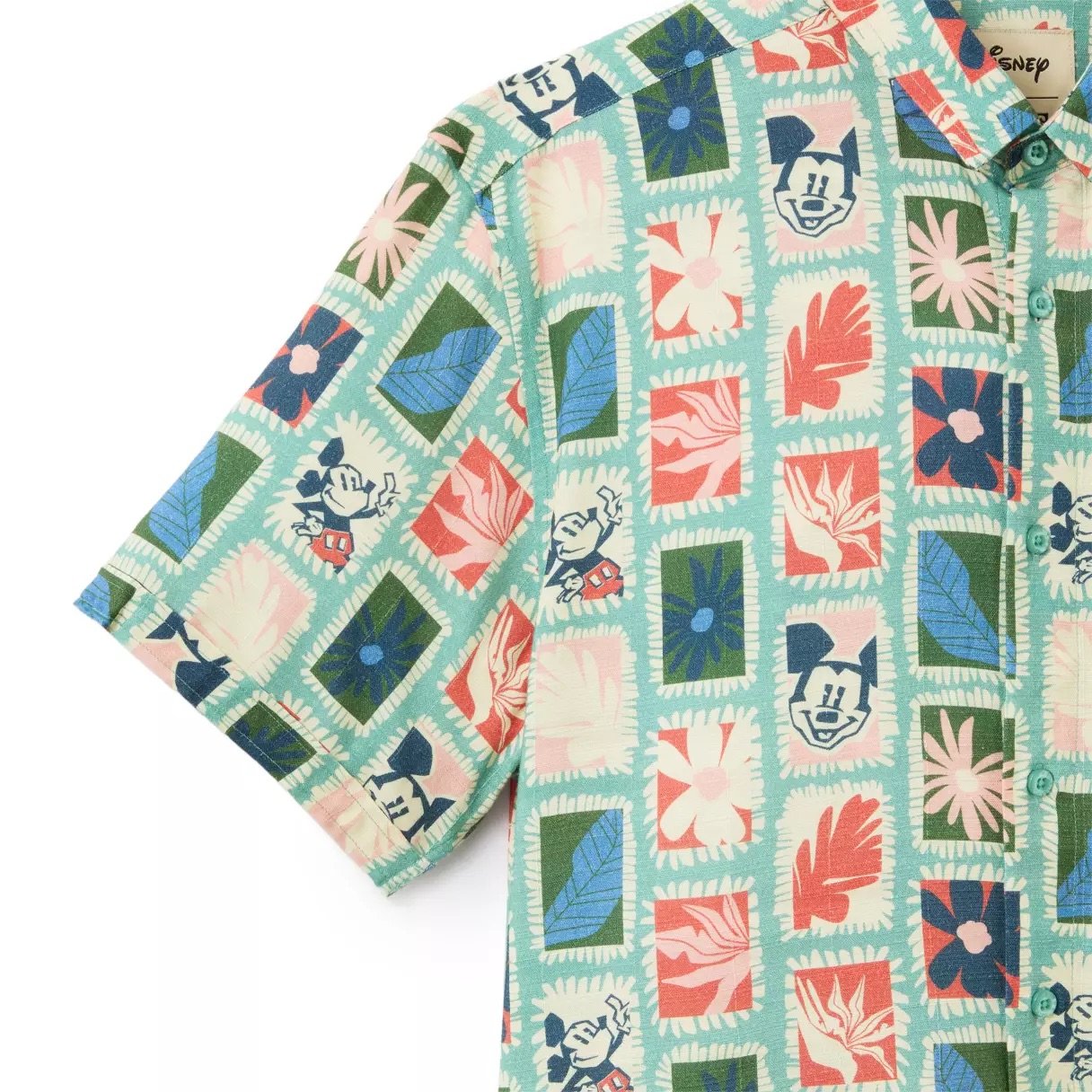 Mickey Tropical Button Down Shirt