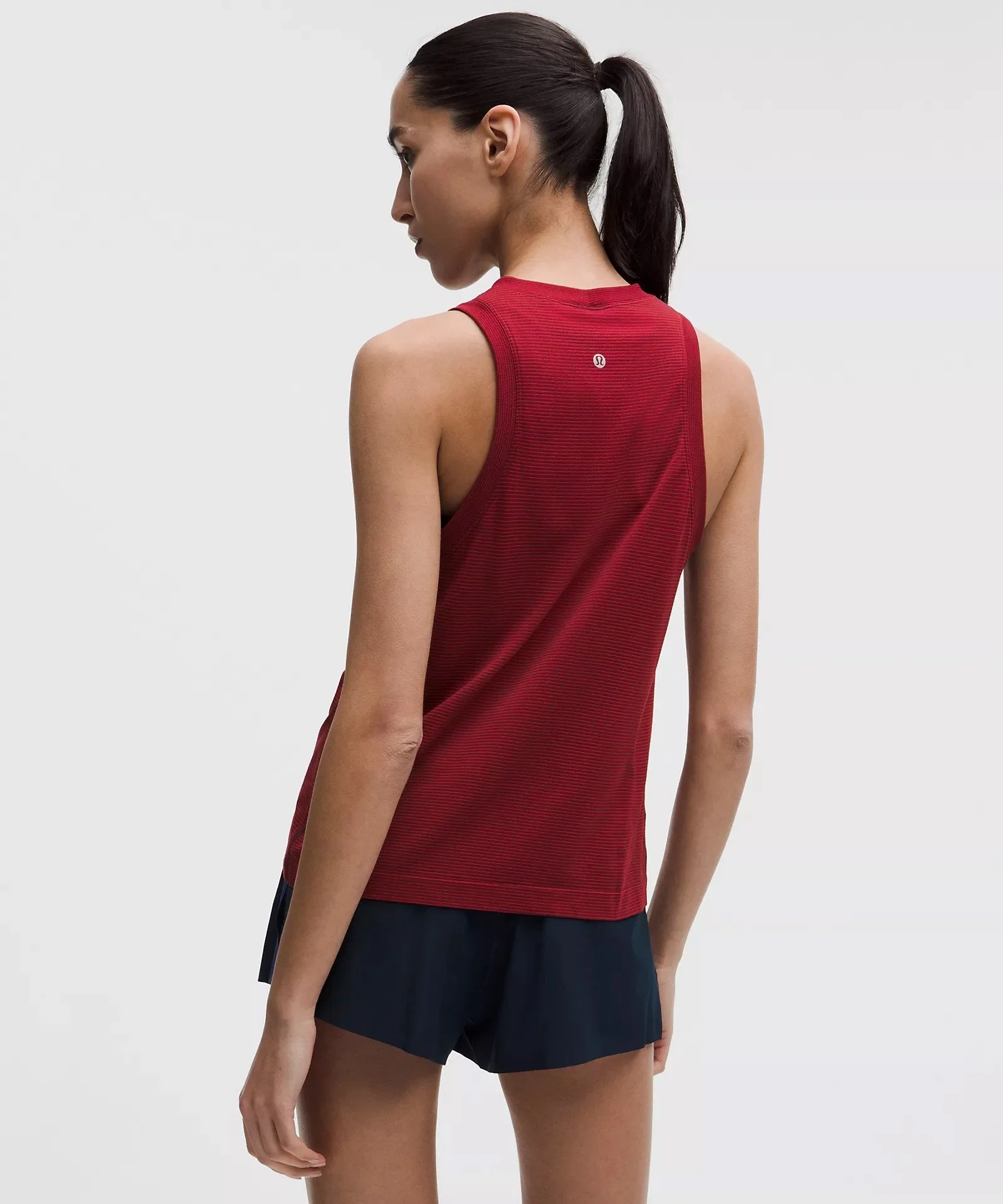 Swiftly Relaxed Tank Top Hip Length - Tempo Stripe