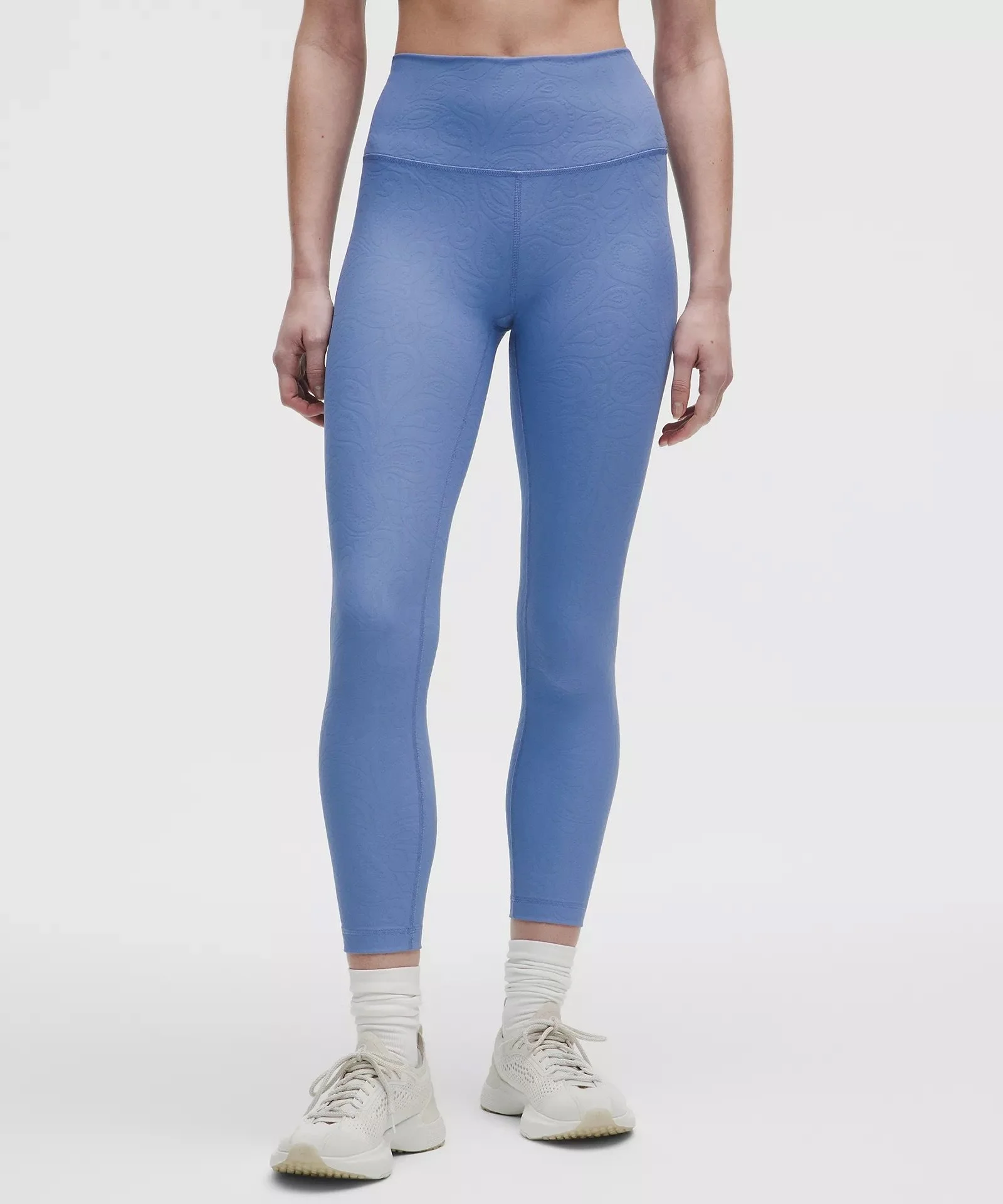 3D Jacquard Paisley Train High-Rise Tight 25"